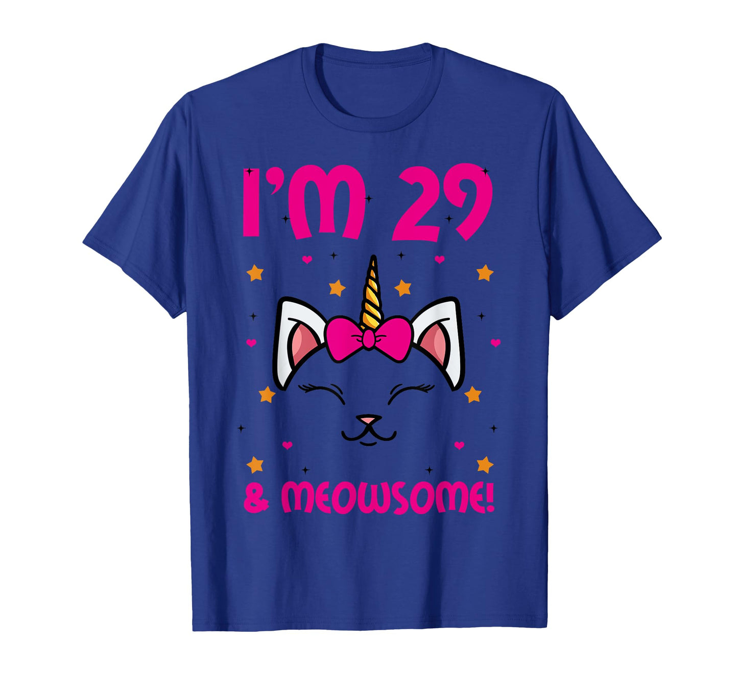 Cat 29th Birthday Party Purr Unicorn Horn Kitten Fur Animal T-Shirt