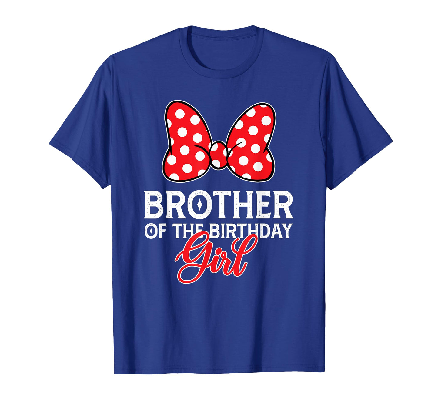 Brother of The Birthday Girl Cute Pink Bow Family Matching T-Shirt