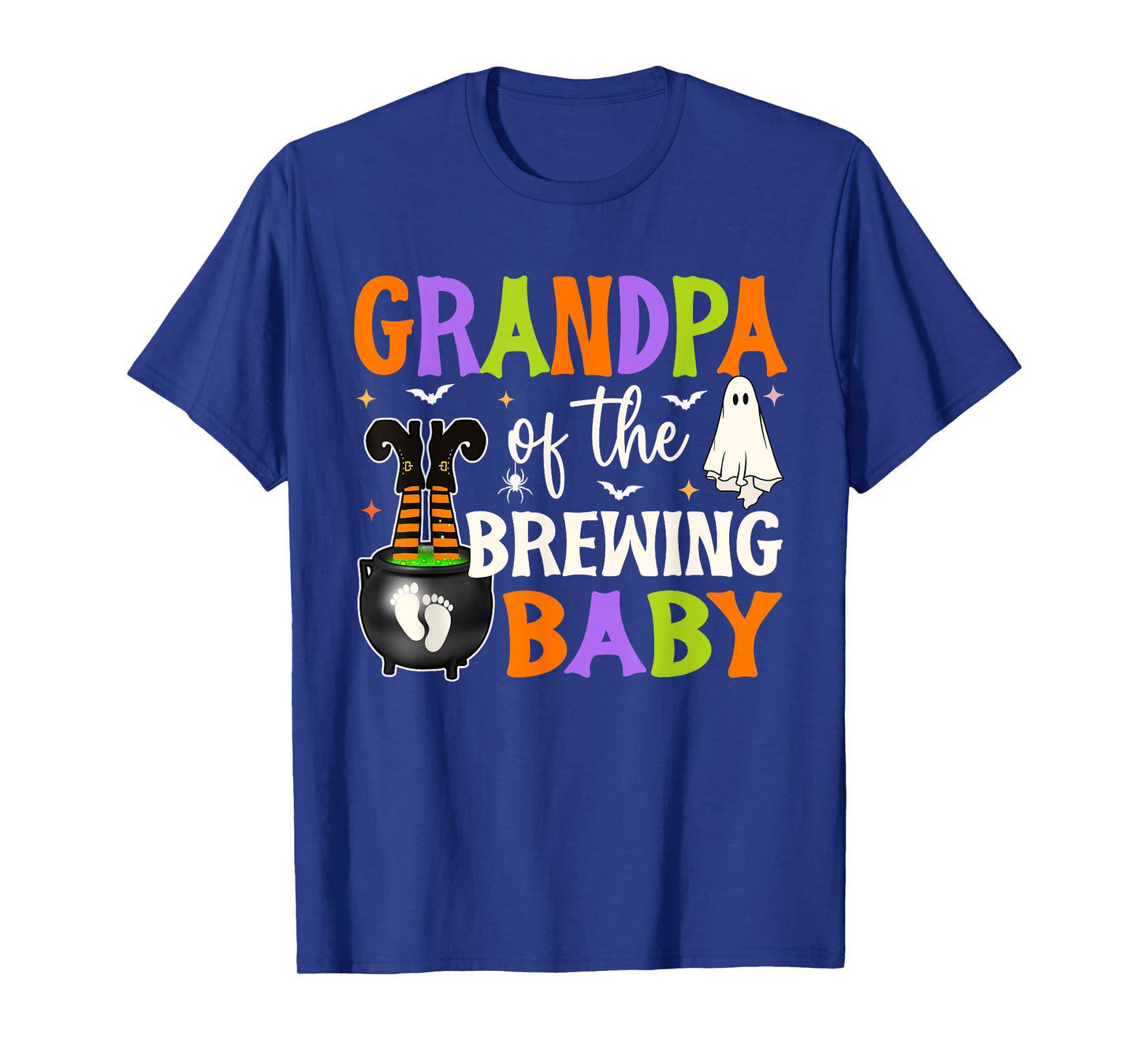 Grandpa of Brewing Baby Halloween Theme Baby Shower Spooky T-Shirt
