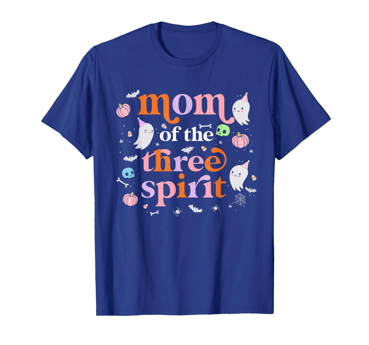 Mom of The Three Spirit Halloween 3rd Birthday Boy Ghost T-Shirt