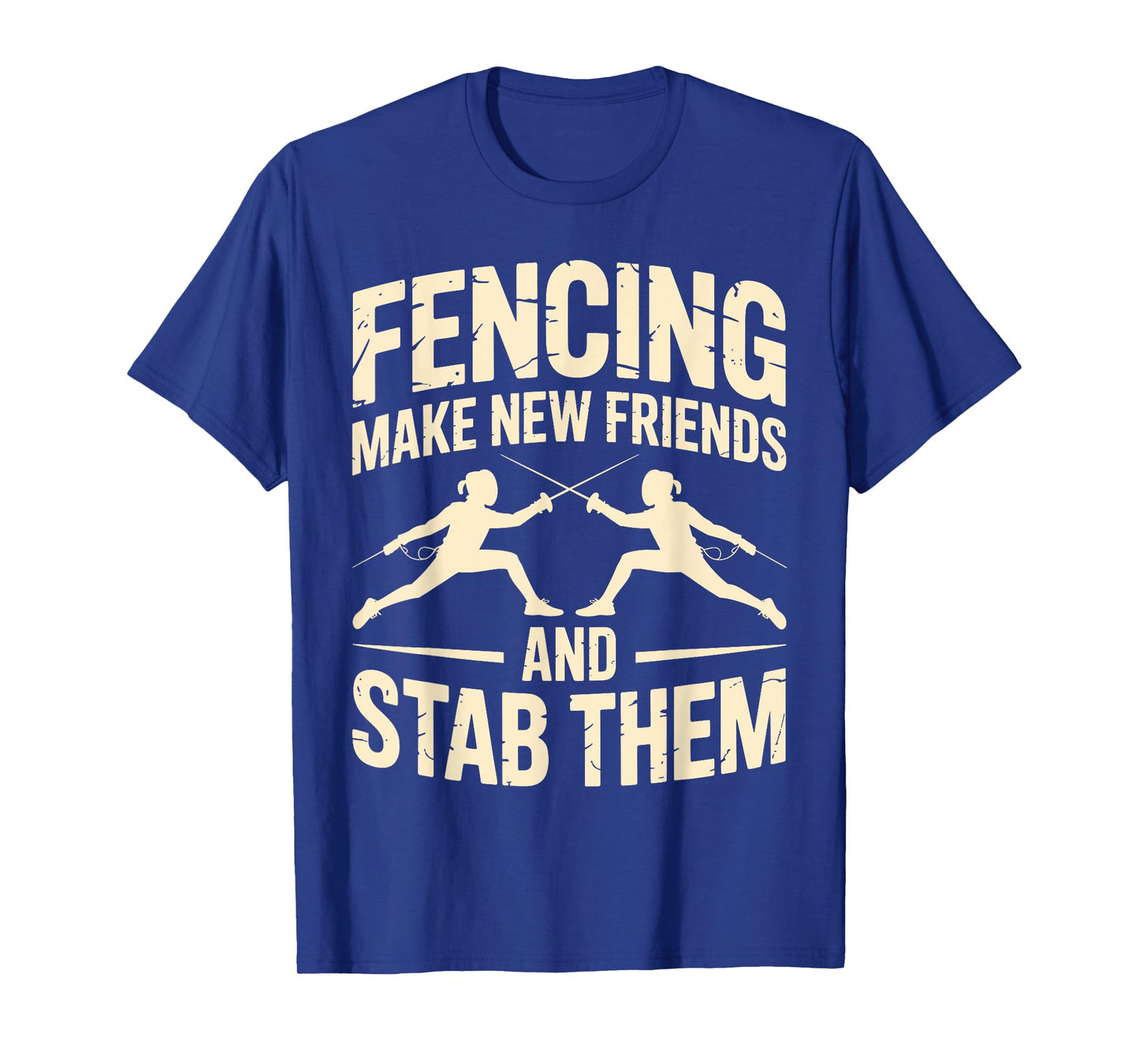 Funny Fencing Art For Men Women Kids Fencer Fencing Sport T-Shirt