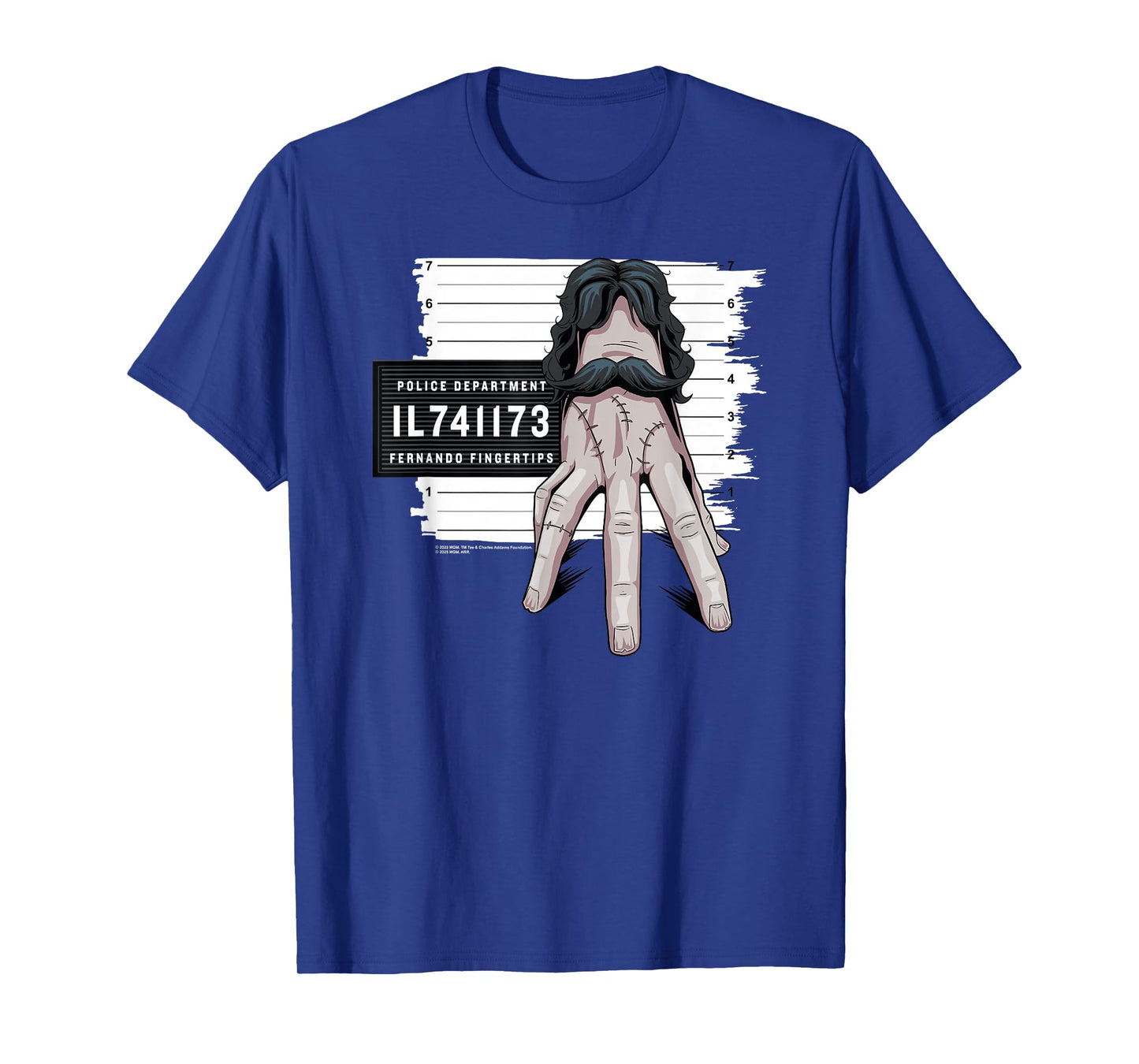 Wednesday Season 2 Thing Fernando Fingertips Mugshot T-Shirt