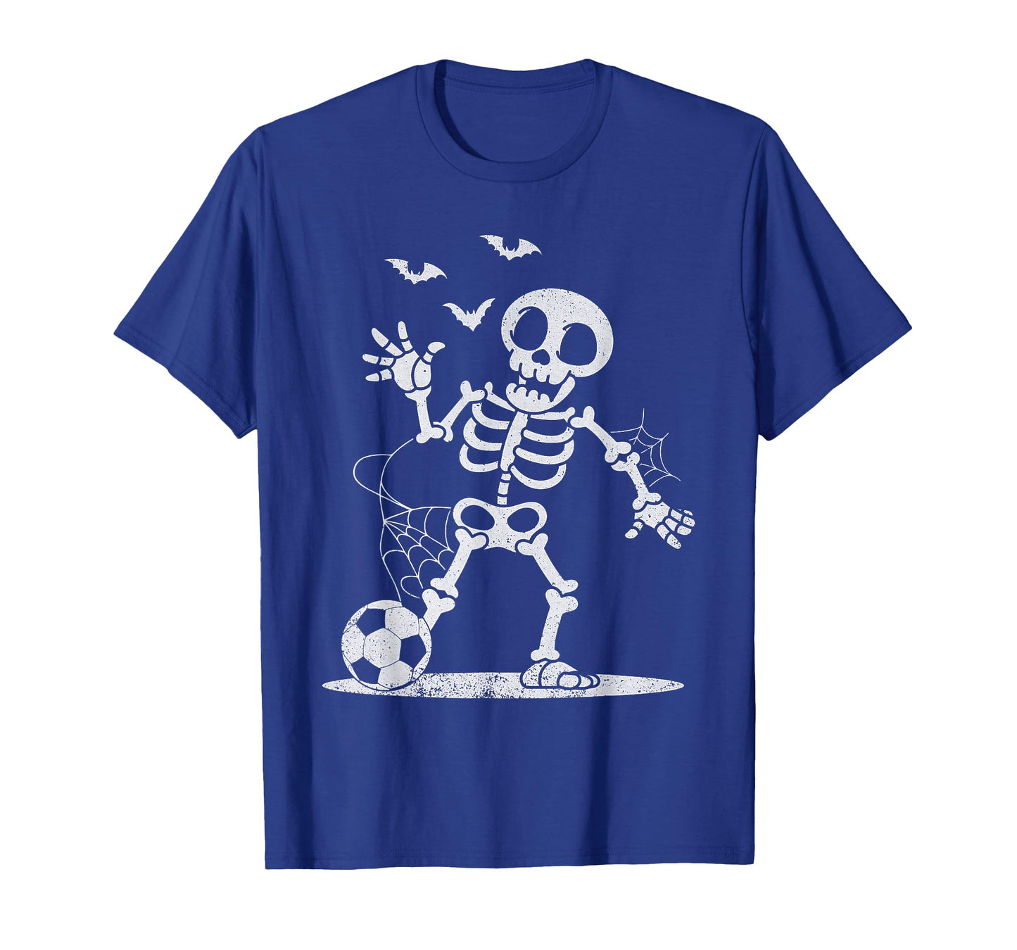 Soccer Skeleton Halloween Men Boys Soccer Player Halloween T-Shirt