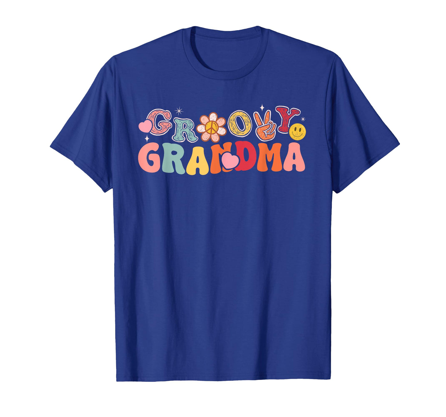 Retro Groovy Grandma Hippie Matching Family Birthday Party T-Shirt