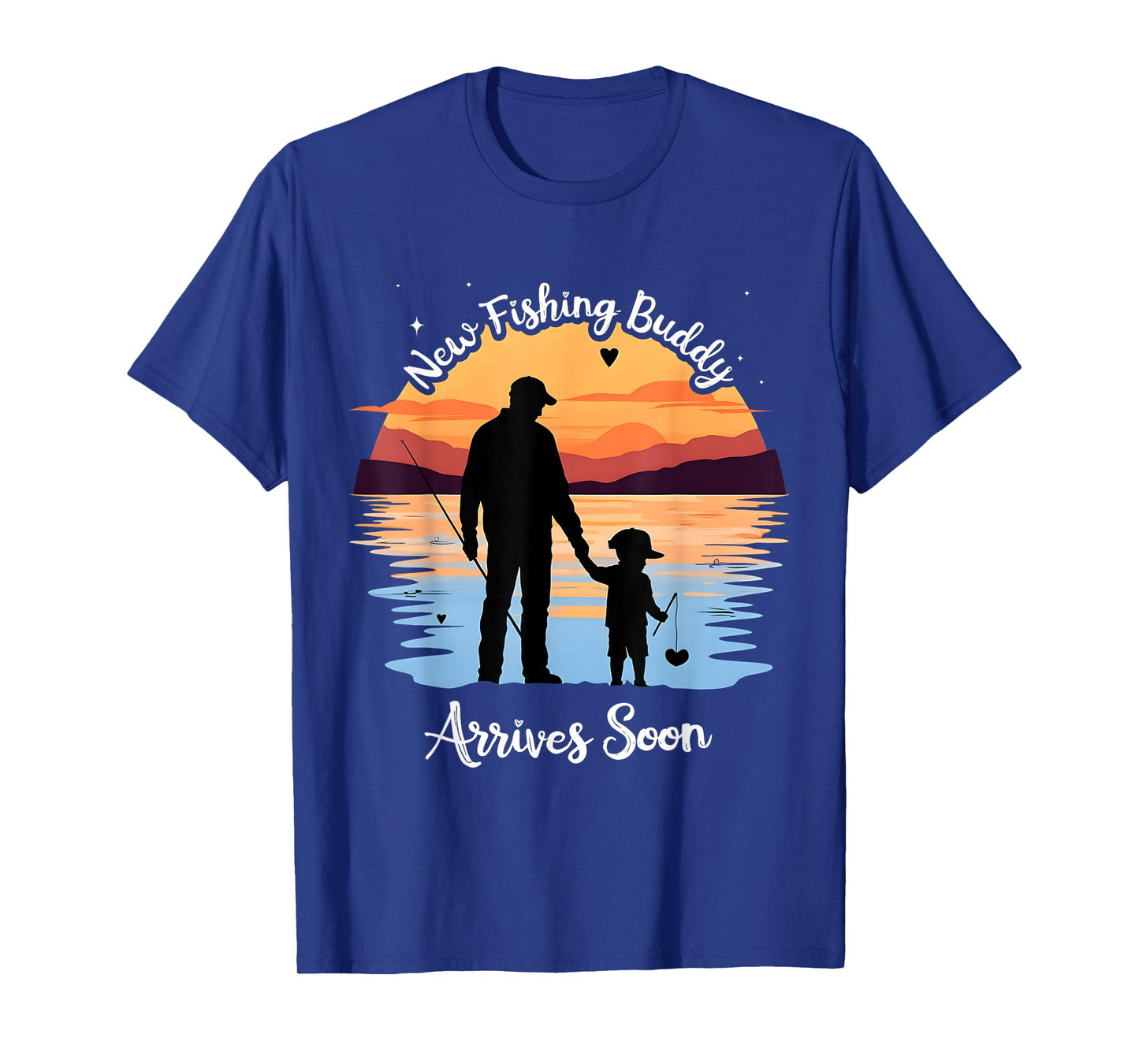 New Fishing Buddy Arrives Soon New Dad Fathers Day Grandpa T-Shirt