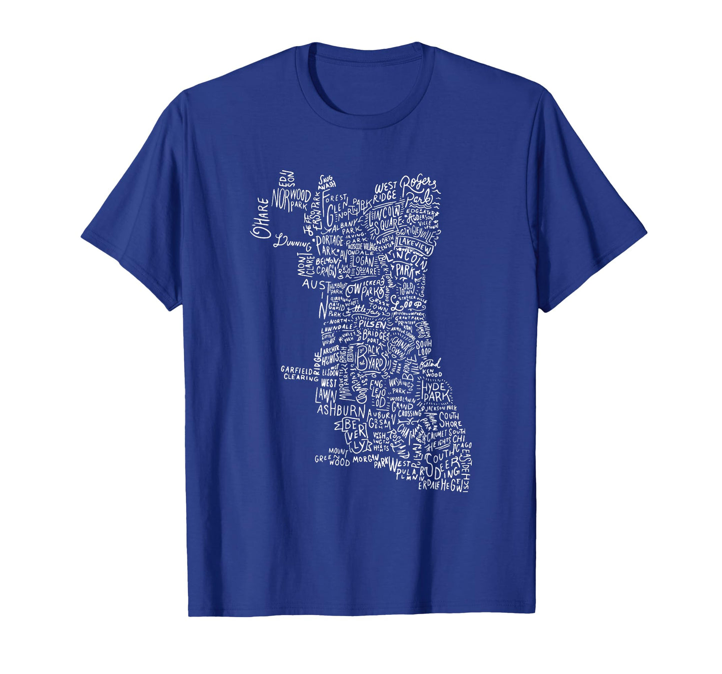 Chicago Neighborhoods Retro Goth Chi-town Chitown T-Shirt