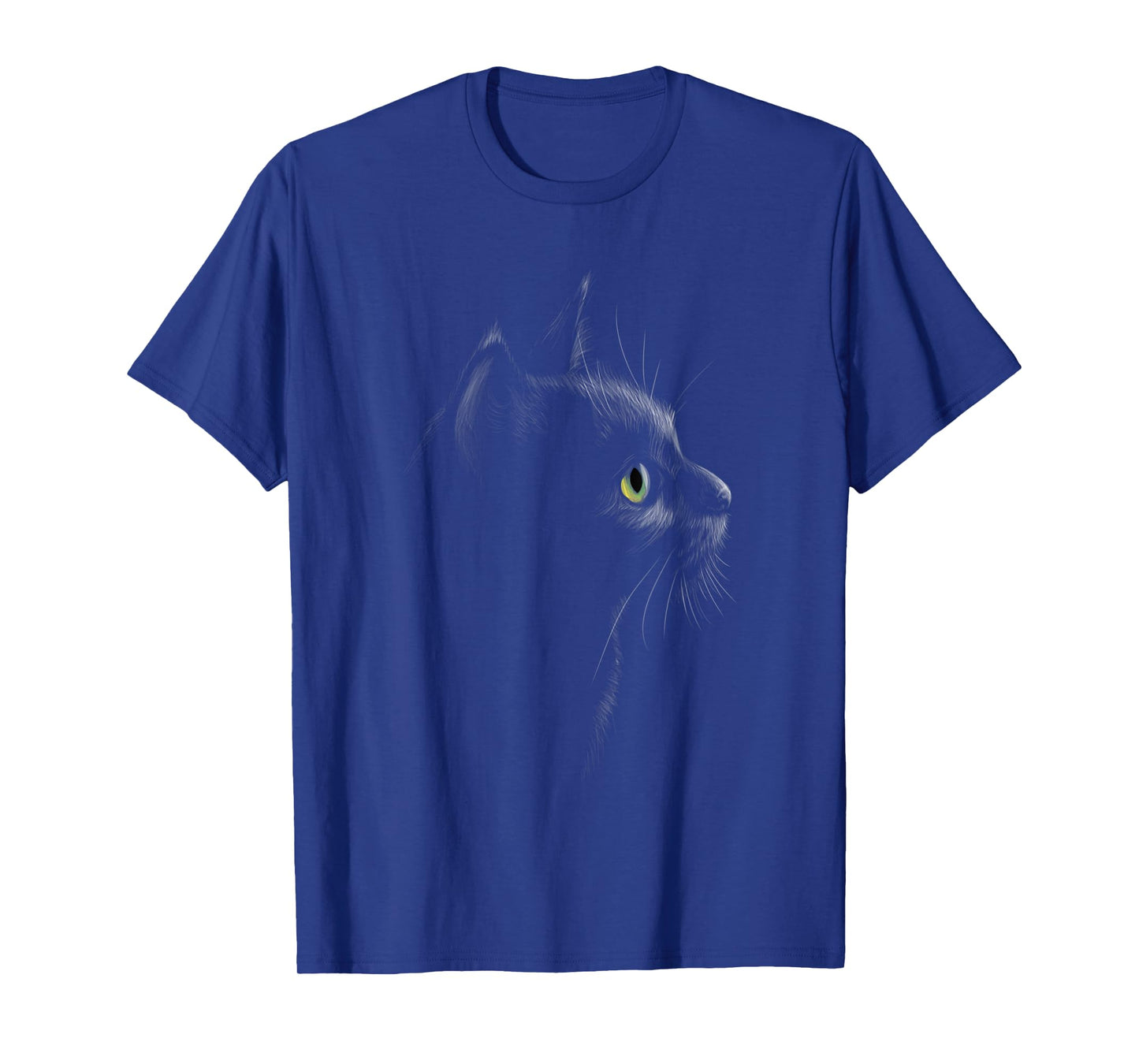 Black Cat head Safari Animal Art Wildlife T-Shirt for Men Women Kids