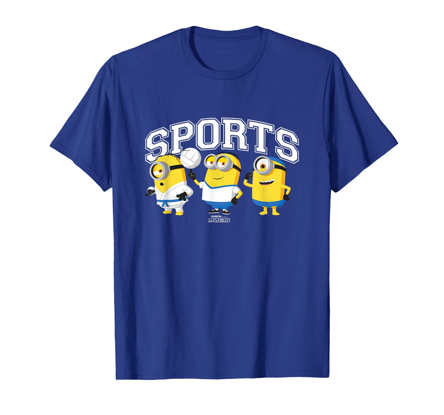 Minions Sports Karate Football Swimming Big Chest Poster T-Shirt