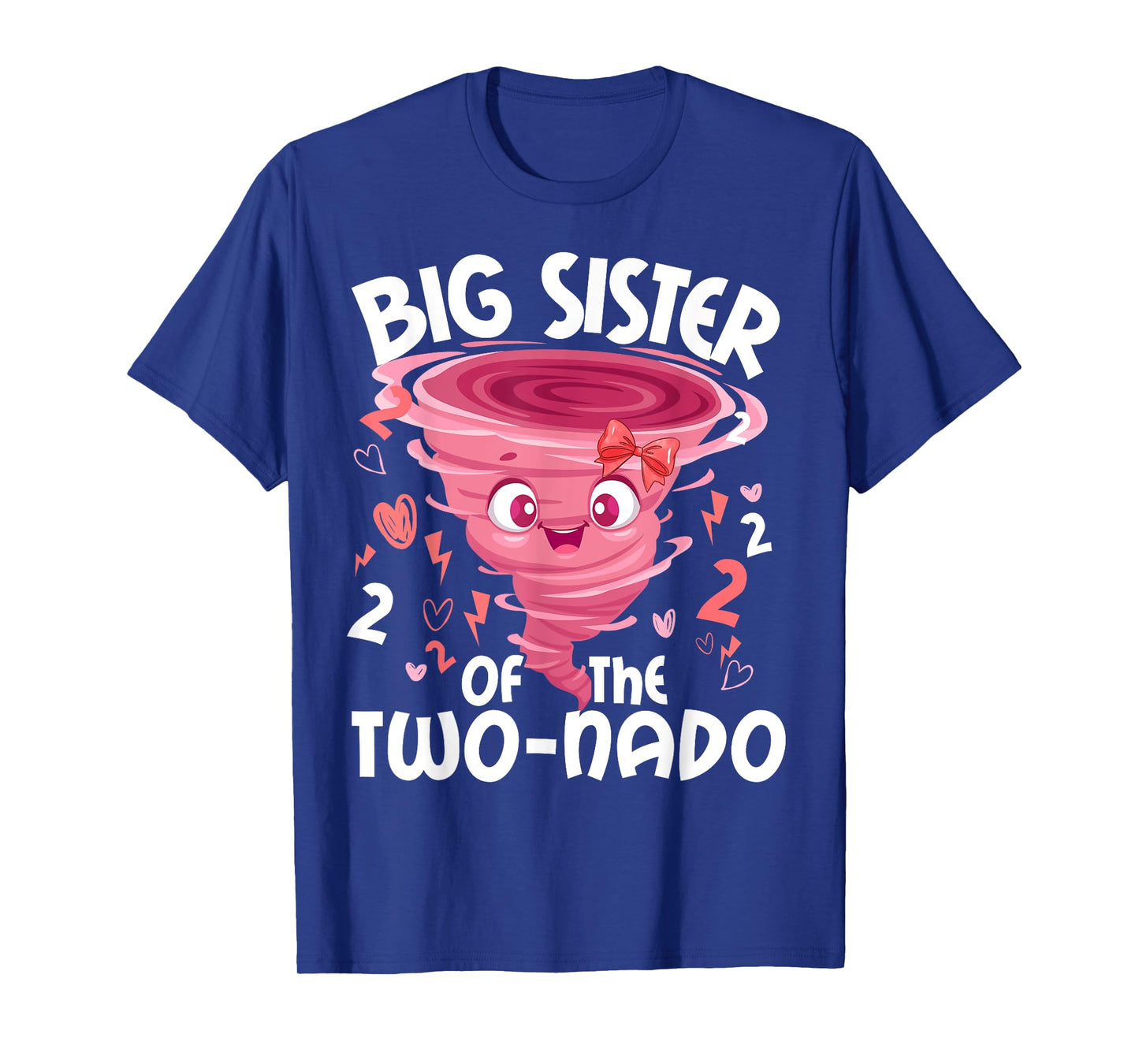 Big Sister of the Two-nado Tornado Theme 2nd Birthday T-Shirt