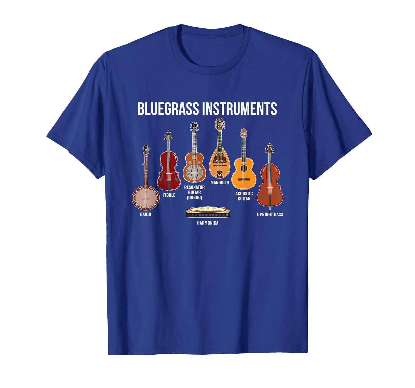 Banjo Bluegrass instruments Vintage Music Fans Banjo Player T-Shirt