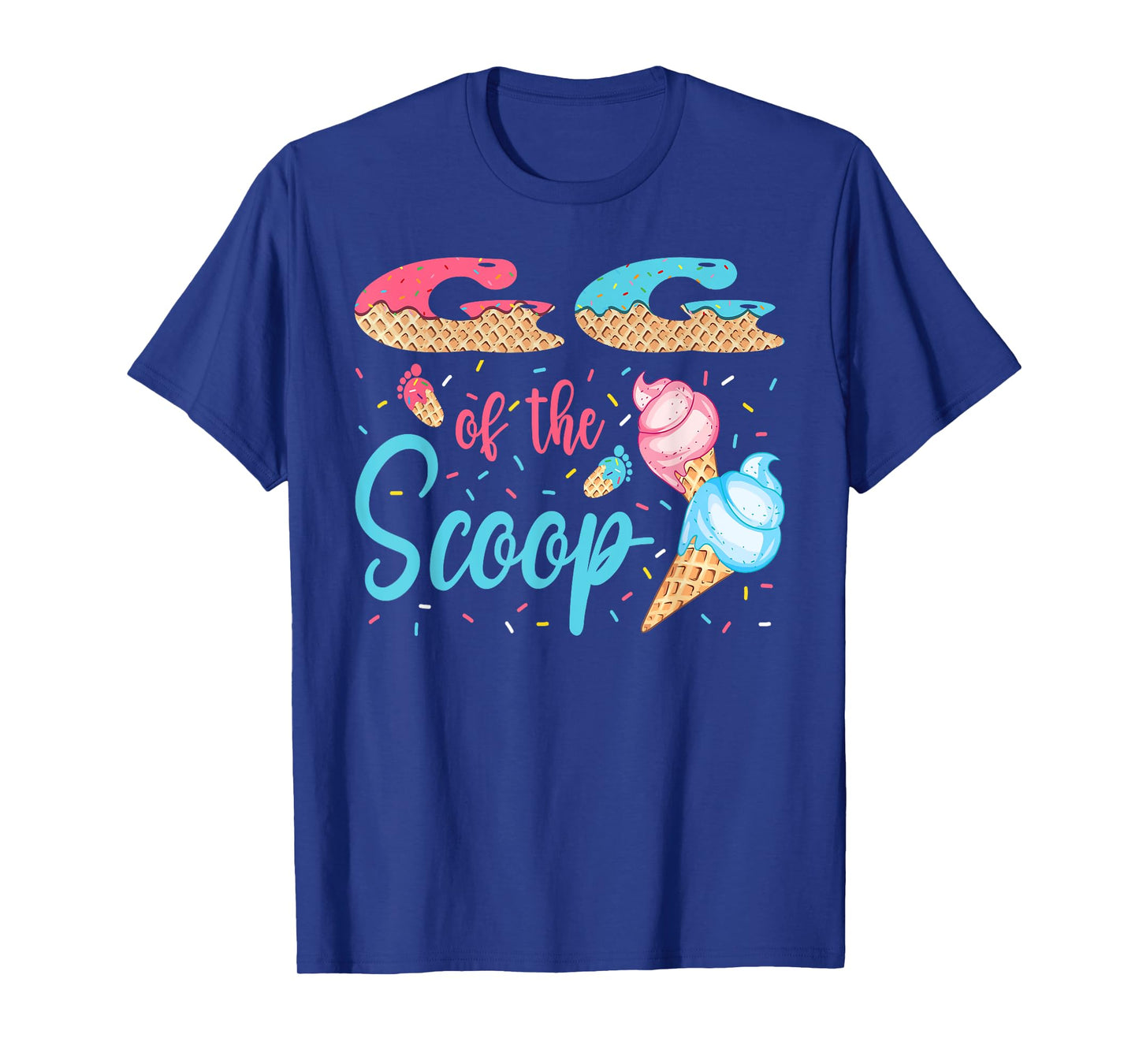 GG Of The Scoop Ice Cream Gender Reveal Baby Shower T-Shirt