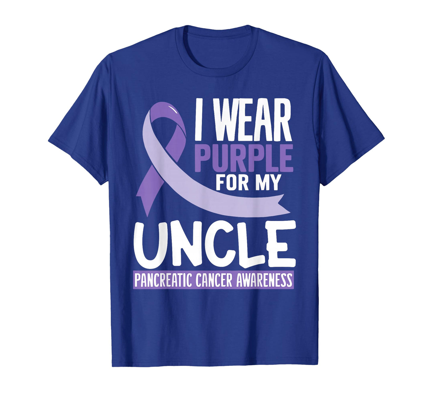 I Wear Purple For My Uncle Pancreatic Cancer Awareness T-Shirt