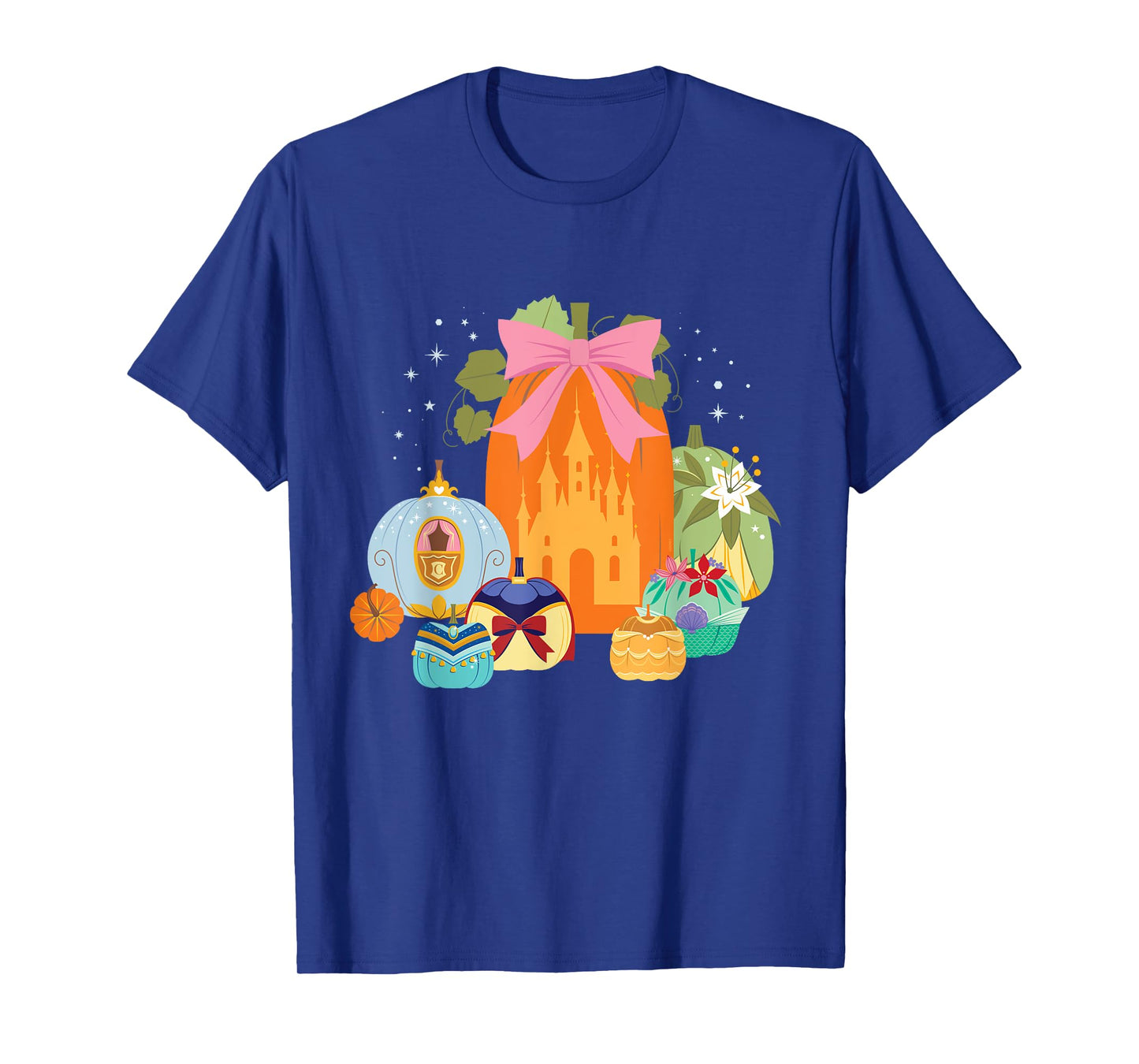 Disney Princess Pumpkins Fall Princesses and Pumpkin Castle T-Shirt
