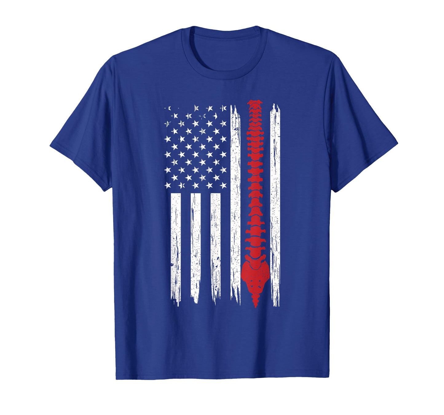 Patriotic Chiropractic Tee American Flag Spinal Cord Ideas T-Shirt