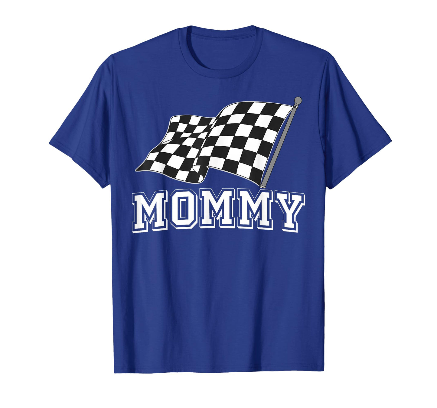 Mommy Birthday Crew Racing Flag Race Car Birthday Mama Mom T-Shirt