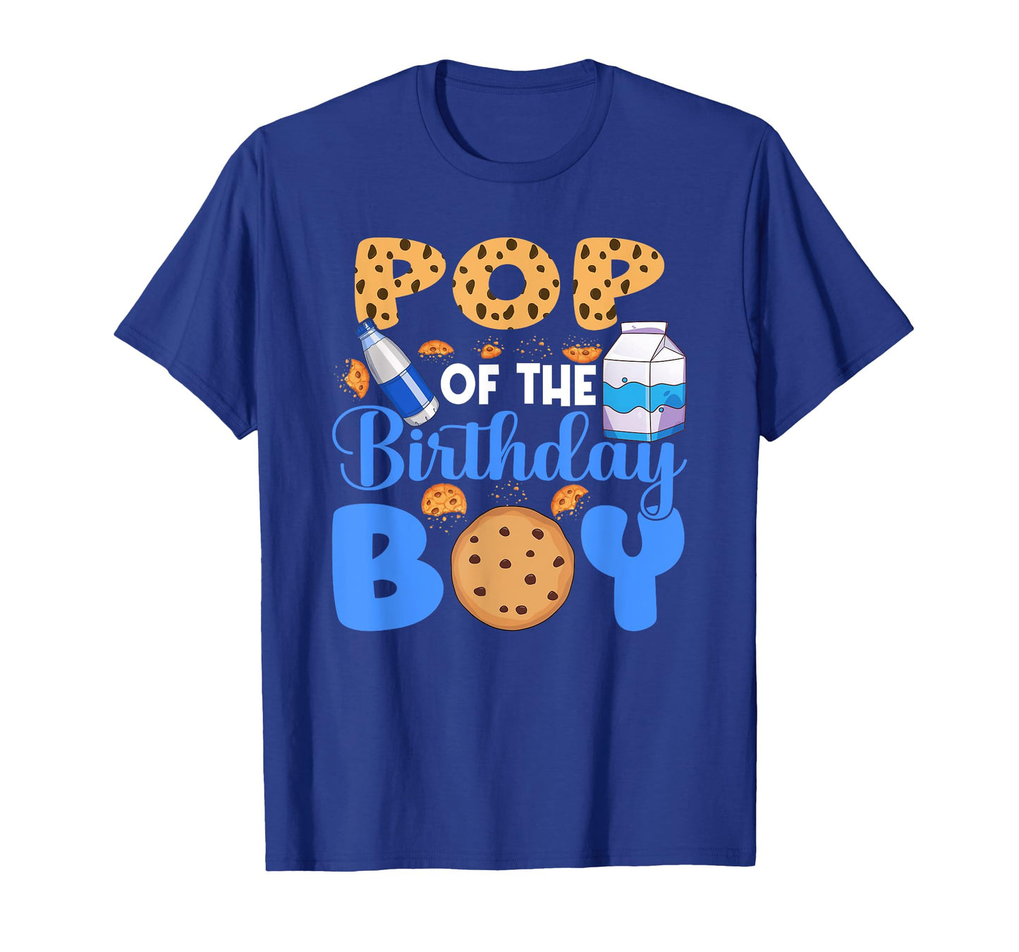 Pop of The Birthday Boy Milk and Cookies 1st Birthday T-Shirt