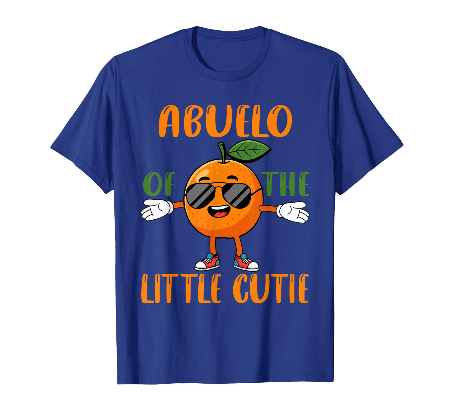 Abuelo of Little Cutie Baby Shower Orange 1st Birthday T-Shirt