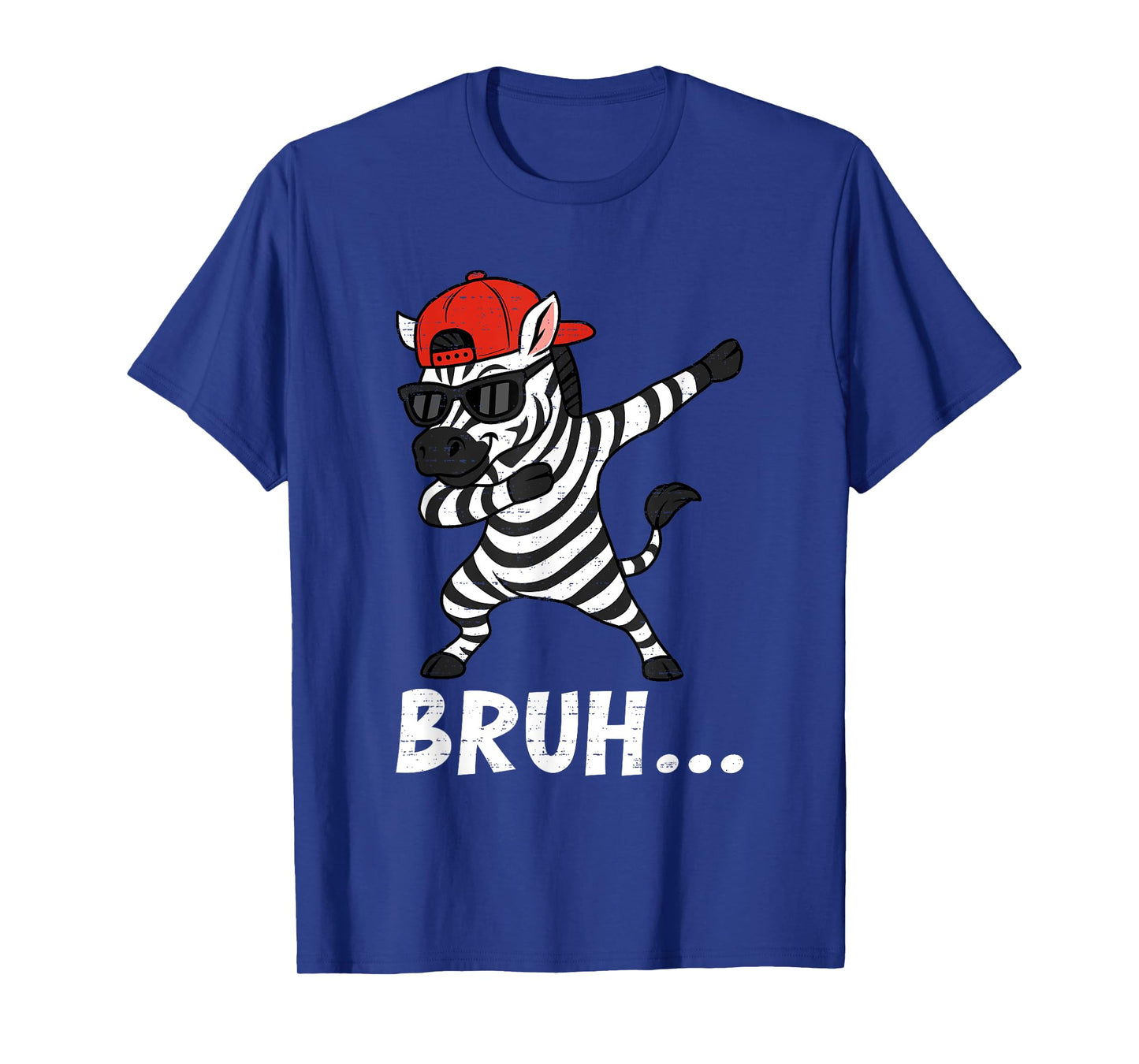 Funny Dabbing Zebra Bruh Bro Dab Meme Humor Animal Lovers T-Shirt