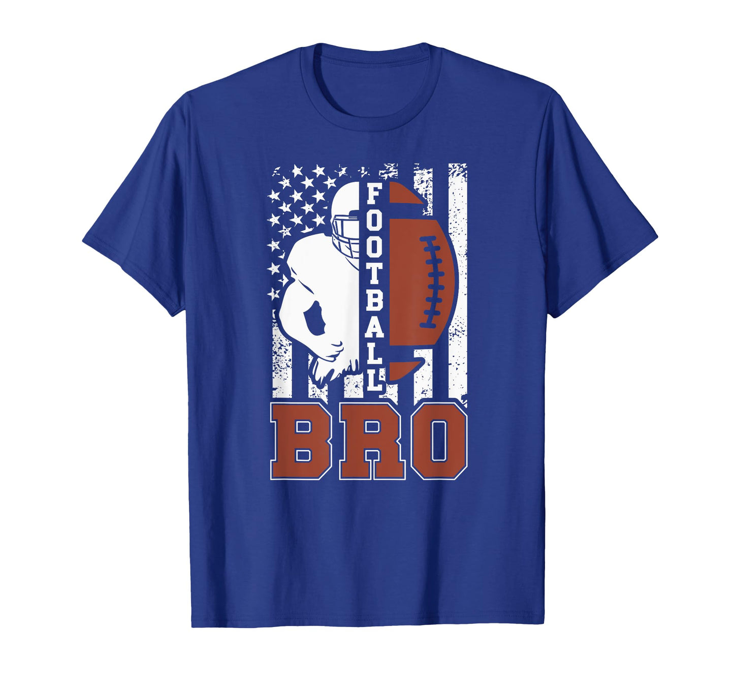 Football Bro US Flag Football Brother Of A Football Player T-Shirt