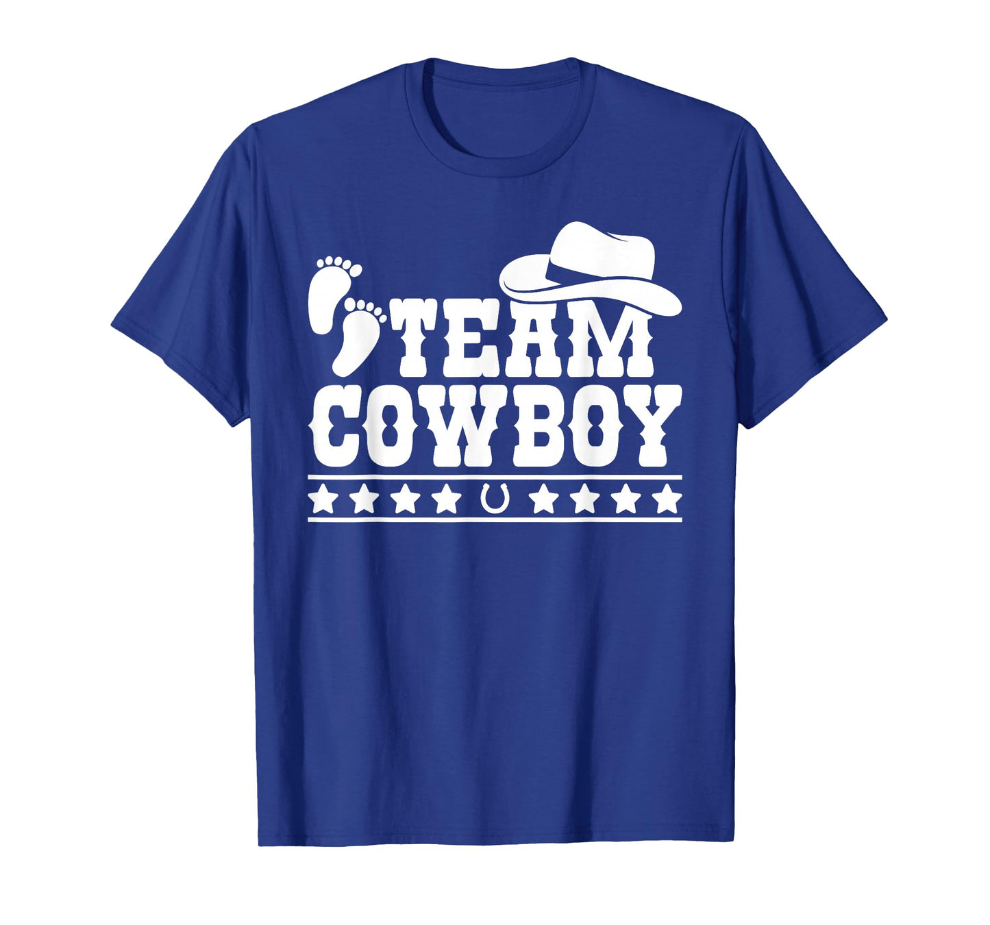 Team Cowboy Baby Gender Reveal Outfit Team Boy Gender Reveal T-Shirt