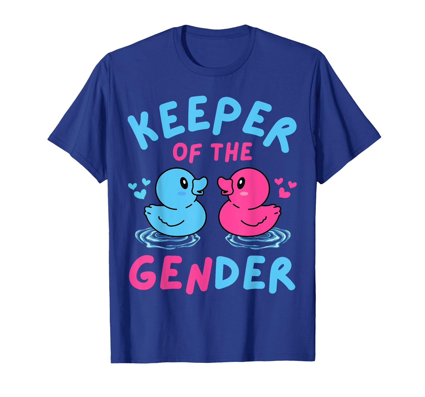 Duck Gender Reveal Keeper of Gender Baby Announcement Auntie T-Shirt