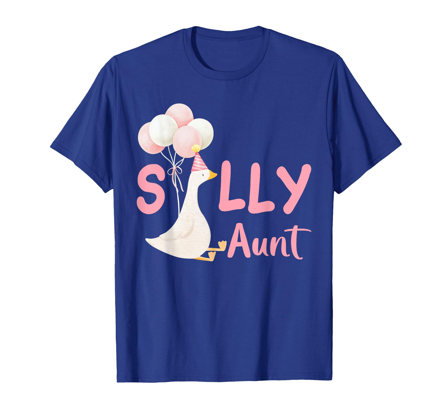 Silly Aunt Goose Family Matching Birthday Squad Crew T-Shirt