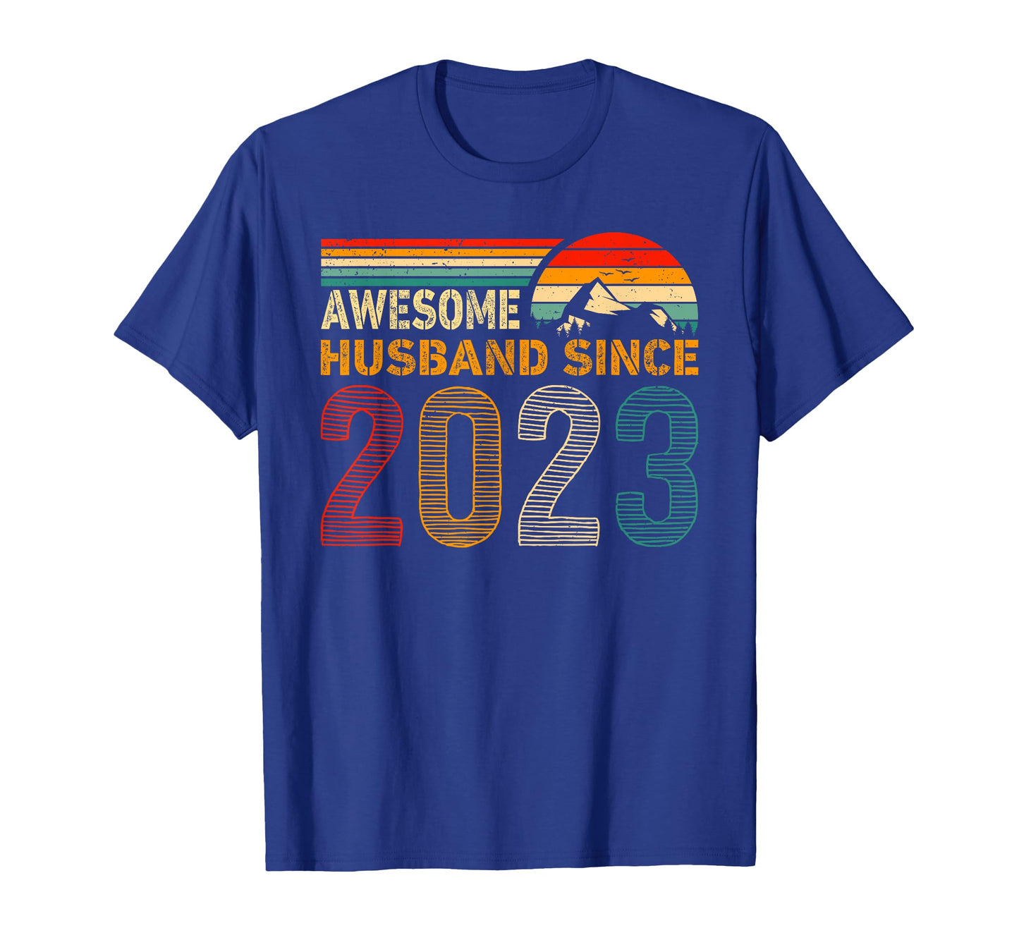 Awesome Husband Since 2023 Couples 2023 Wedding Anniversary T-Shirt