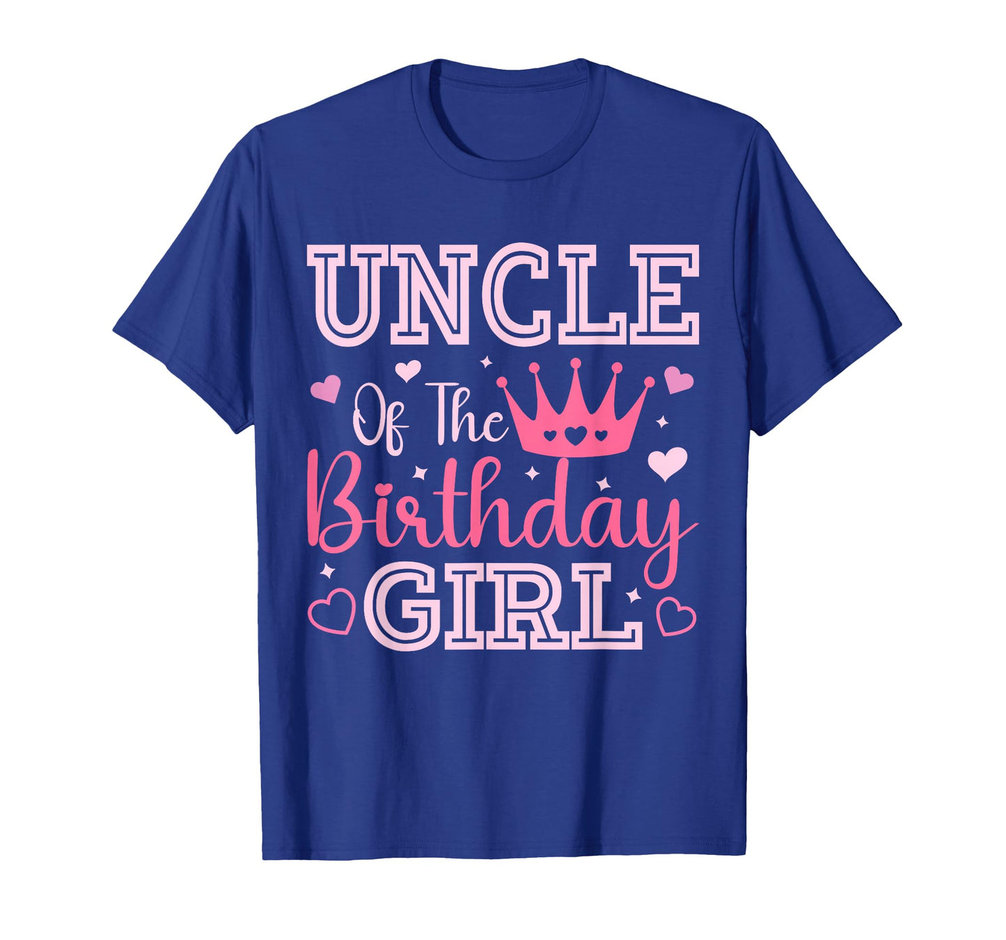 Uncle of the Birthday Girl Cute Pink Matching Family Party T-Shirt