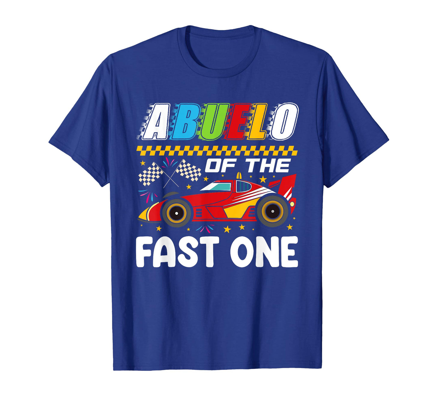 Abuelo of The Fast One First Birthday Racing Car Family T-Shirt