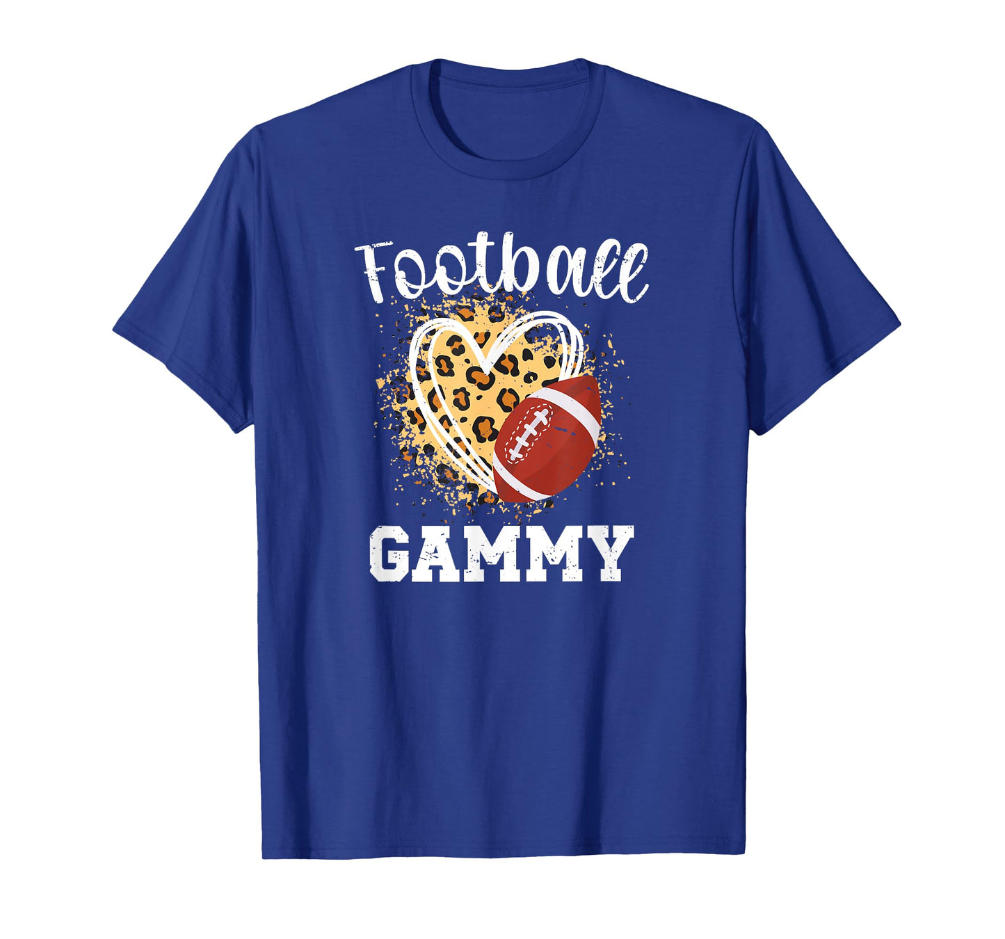 Football Gammy Heart Grandma Gammy of A Football Player T-Shirt