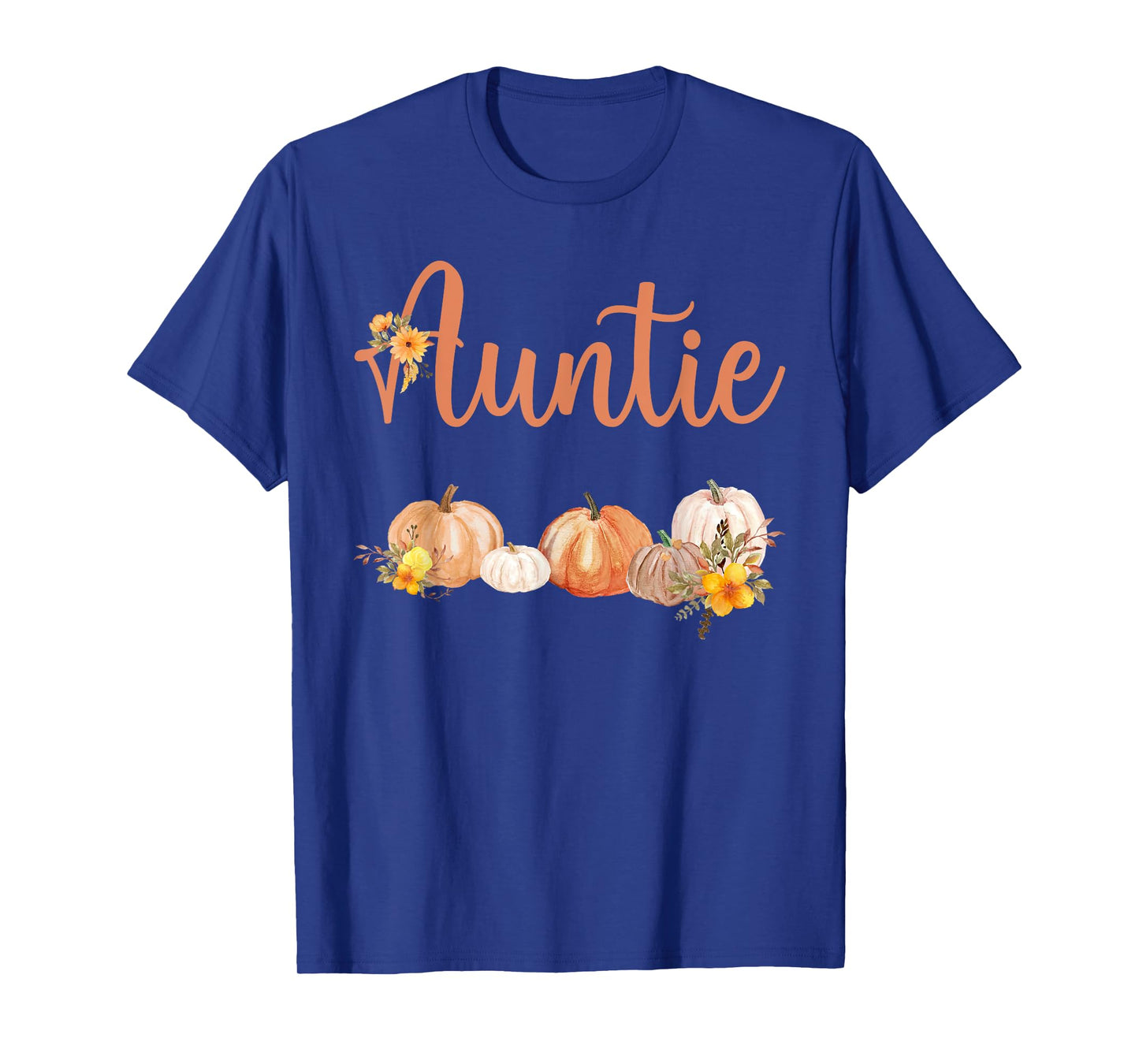 Auntie of Little Pumpkin First Birthday Autumn Pumpkin T-Shirt