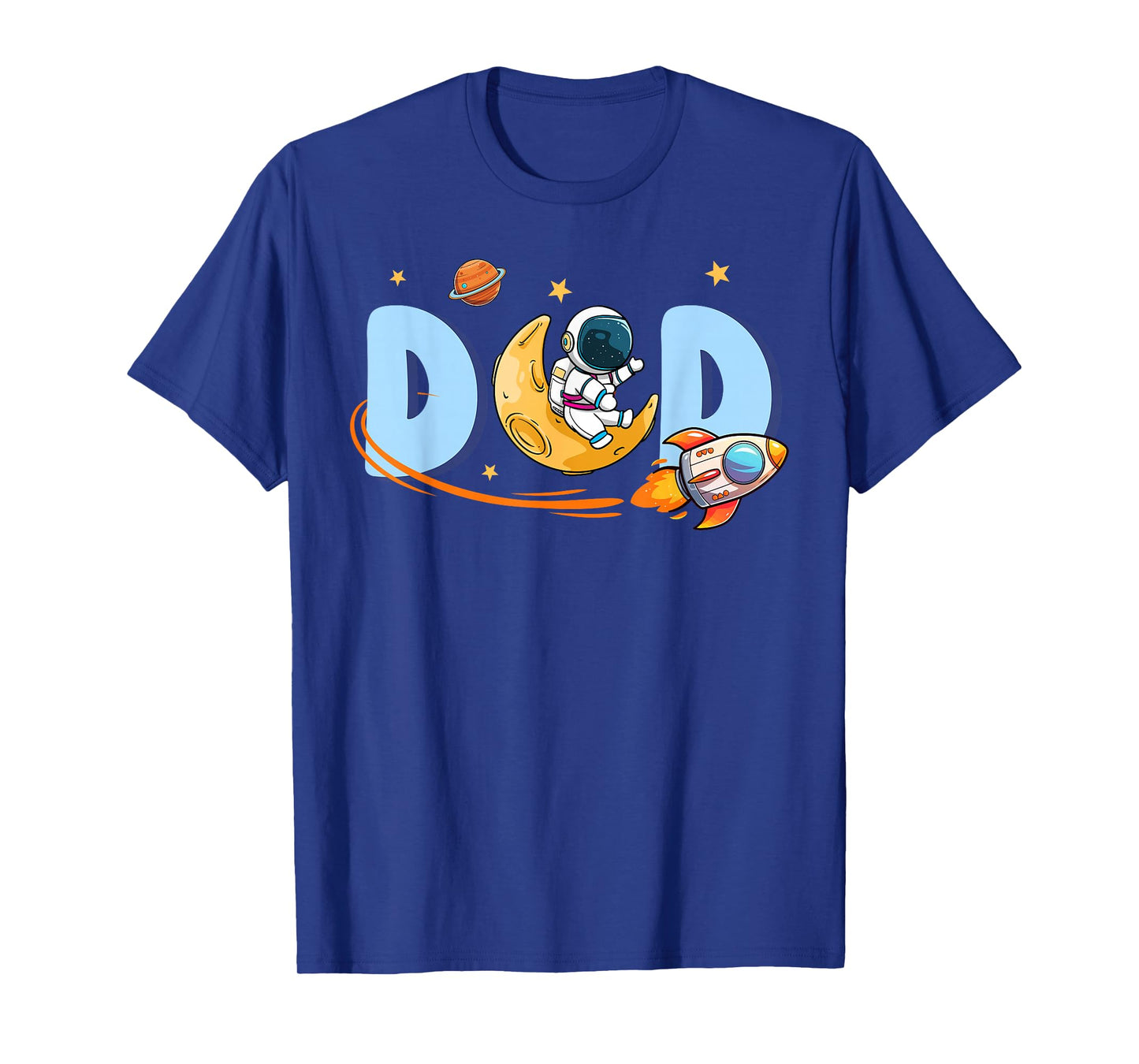 Dad of The Birthday Boys Space Astronaut Family Party Daddy T-Shirt