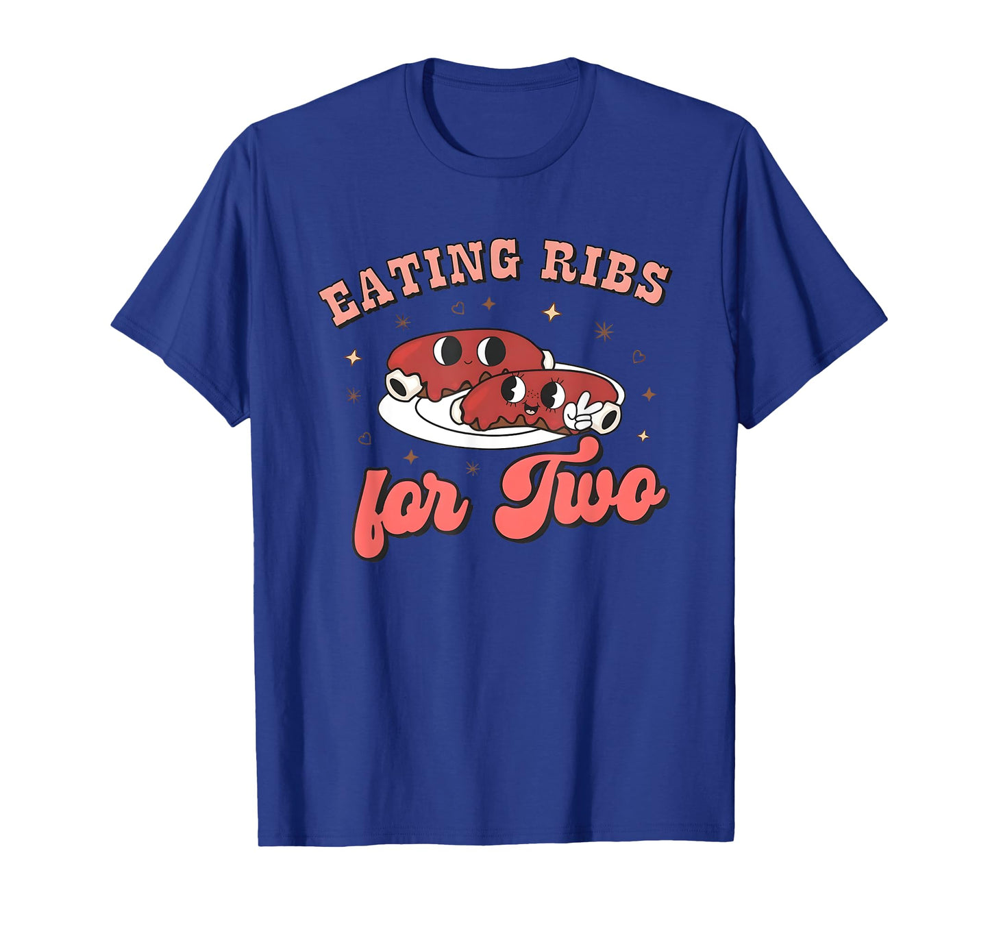 Eating Ribs for Two Pregnancy Announcement BBQ Baby Reveal T-Shirt