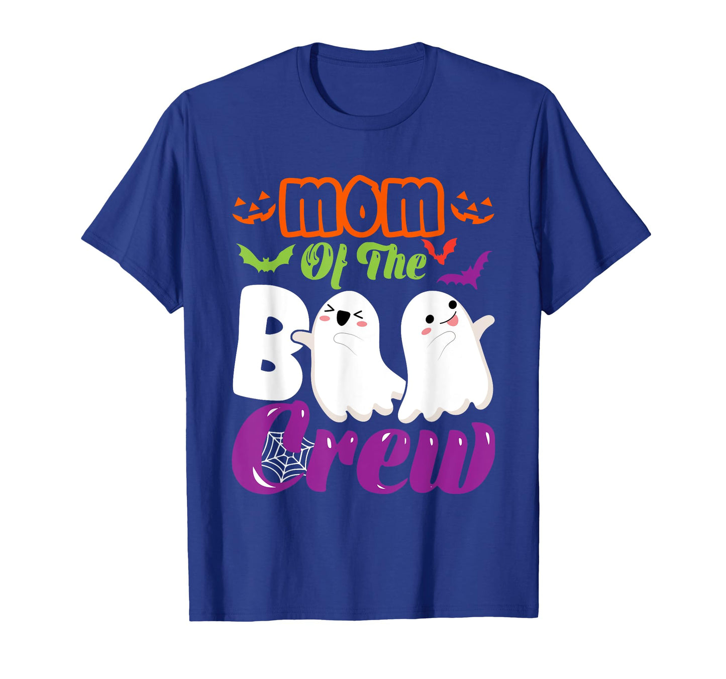 Mom Of Boo Halloween Crew Costume Boo Ghost Lover Family T-Shirt