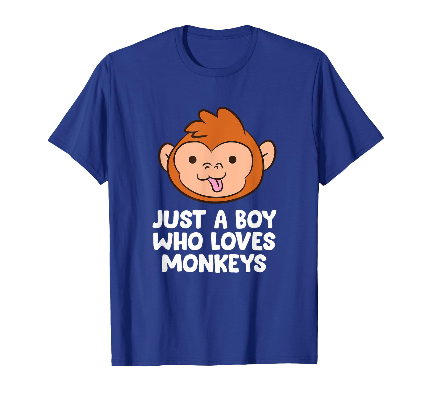 Just a Boy Who Loves Monkeys Cute Monkey T-Shirt