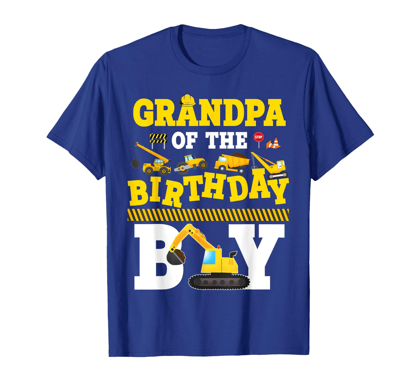 Construction Family Party Grandpa Of The Birthday Boy T-Shirt