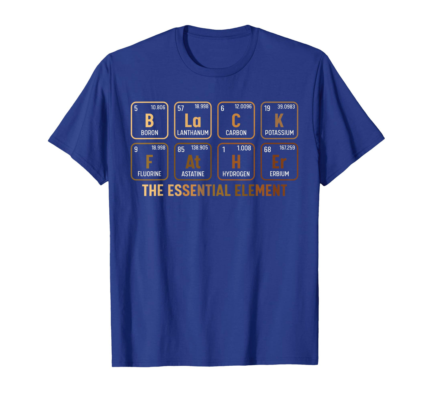 Mens Black Father's Day Black Dad Black Father Essential Element T-Shirt