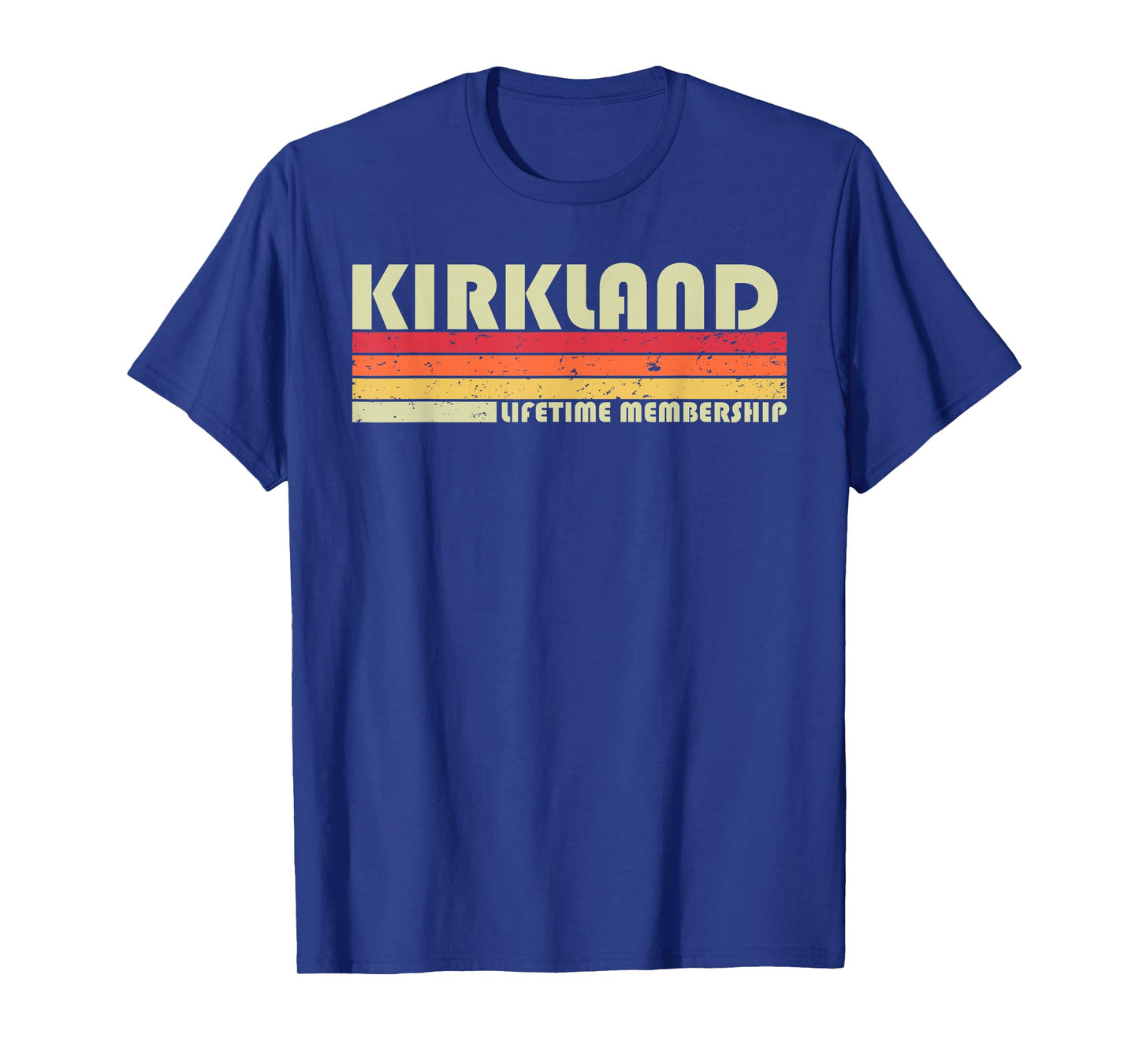 KIRKLAND Surname Funny Retro Vintage 90s Birthday Reunion T-Shirt