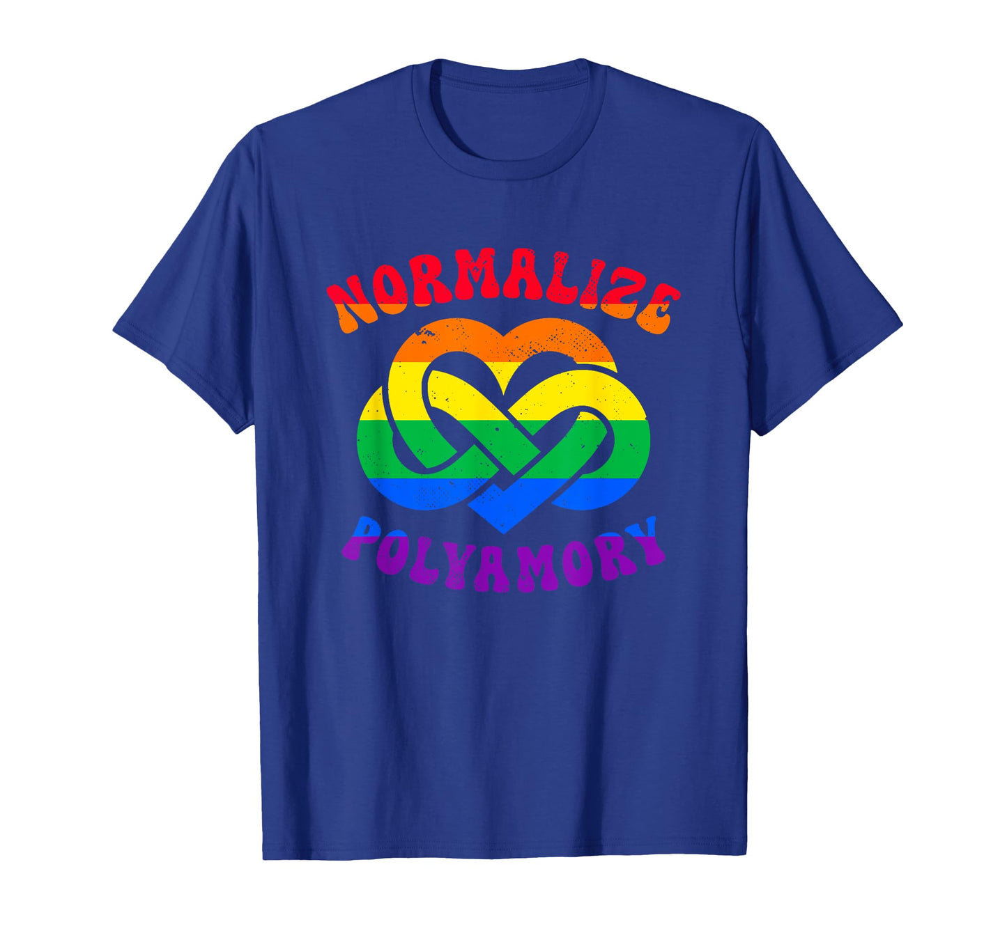 Normalize Polyamory | Infinity Heart | Polyamory Pride T-Shirt
