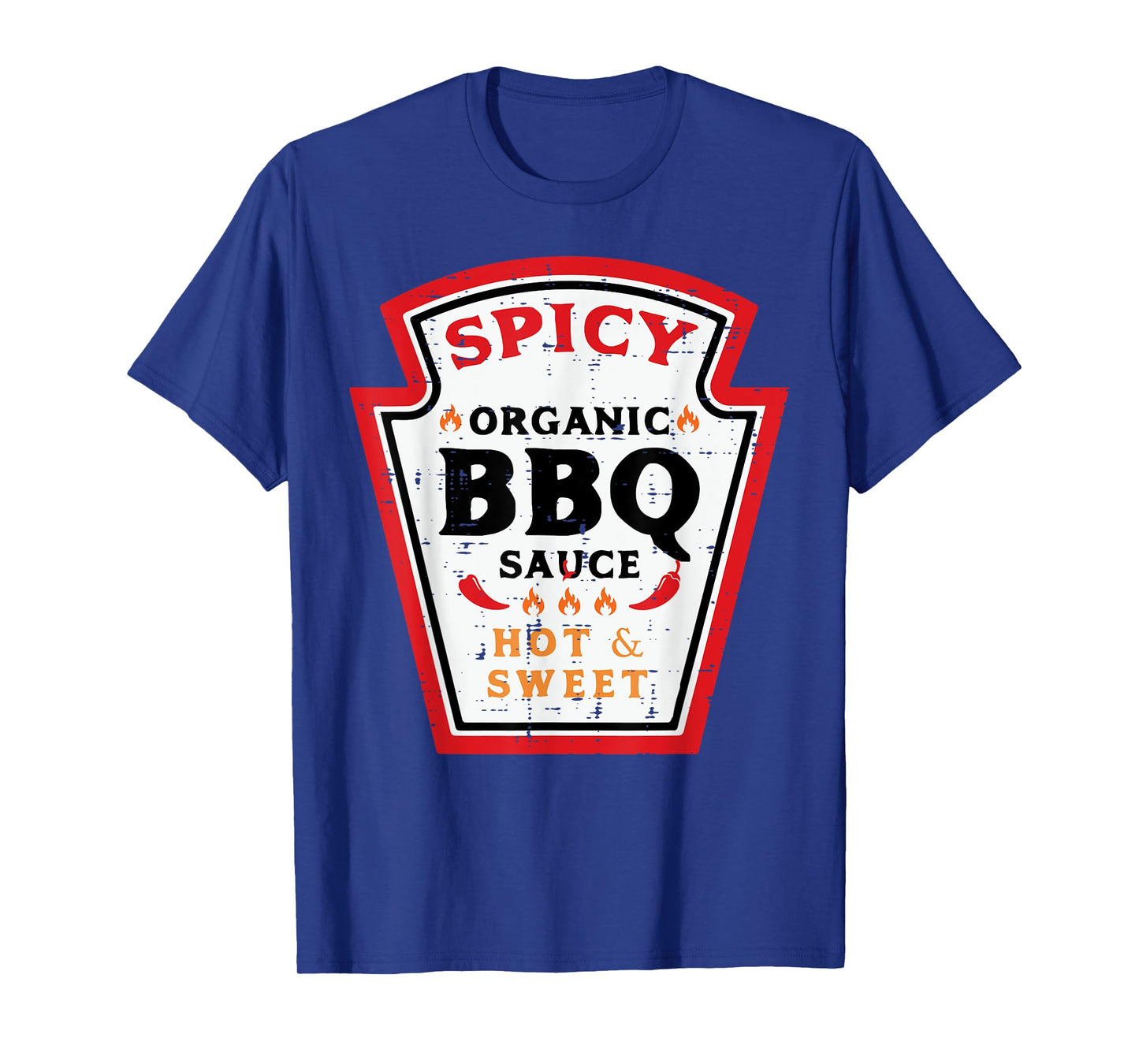 Halloween Spicy BBQ Sauce Funny Food Costume Men Women Kids T-Shirt