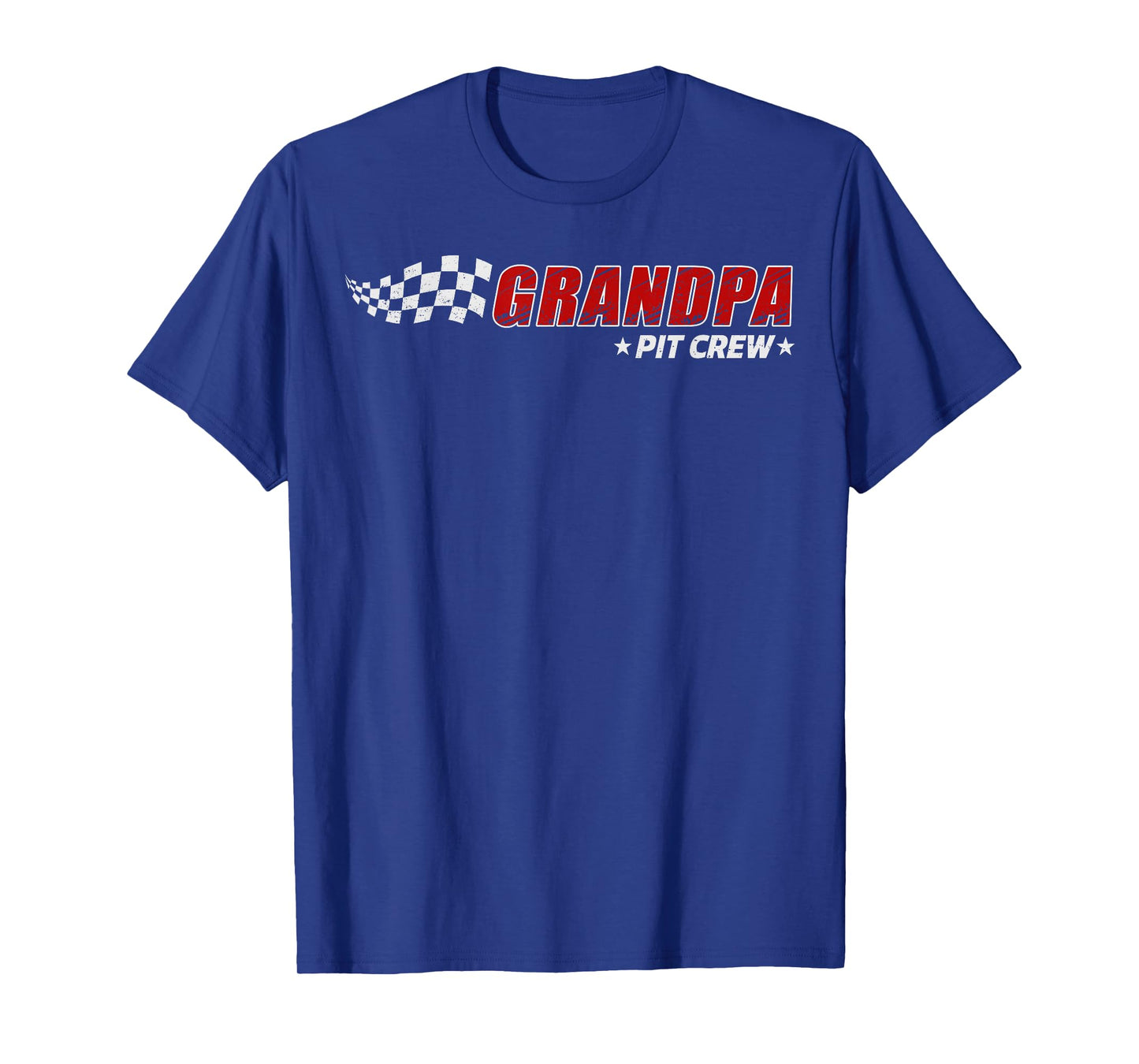 Grandpa Pit Crew Race Car Birthday Family Matching Pit Crew T-Shirt