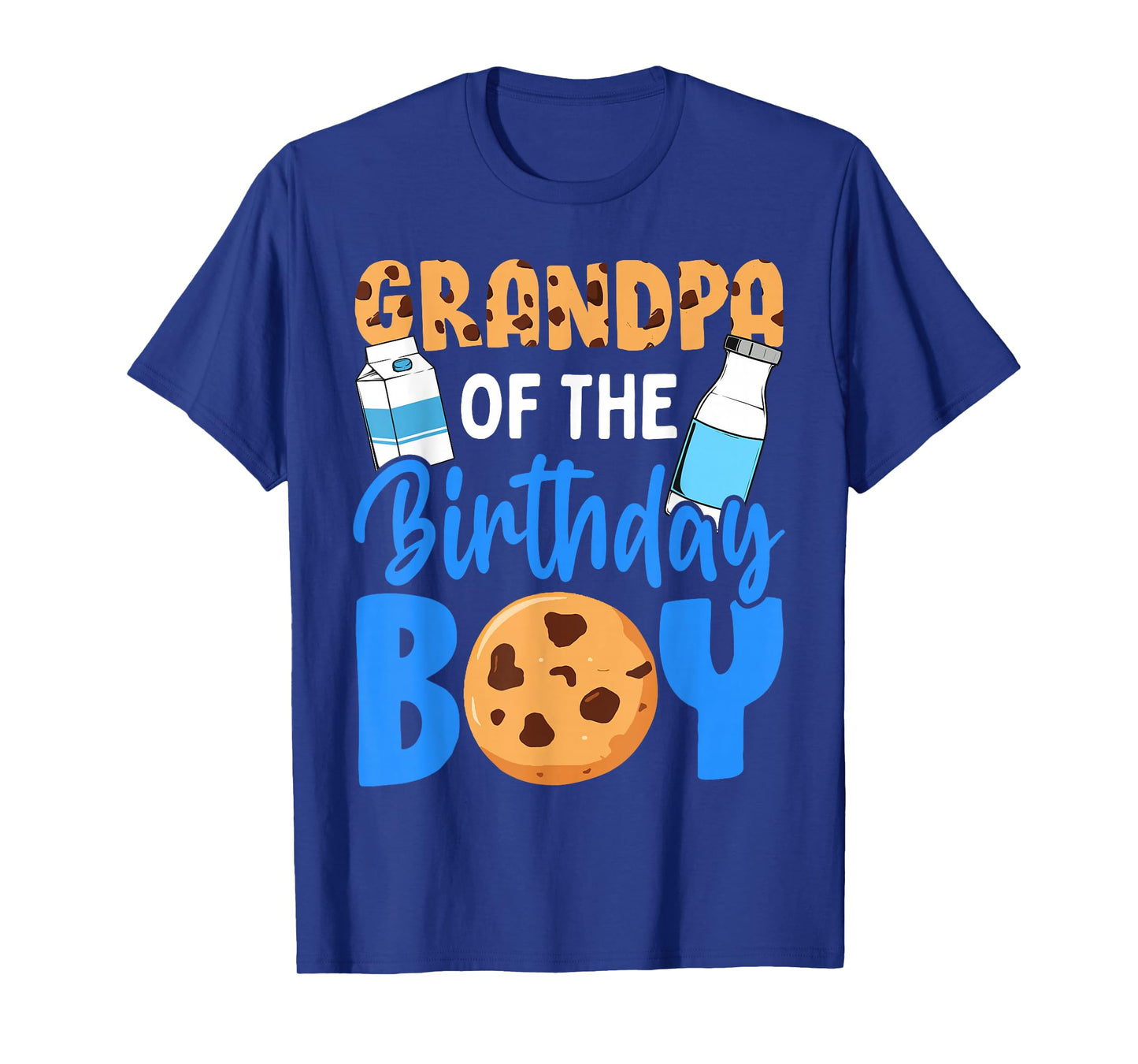Grandpa of the birthday boy Milk and Cookies 1st birthday T-Shirt