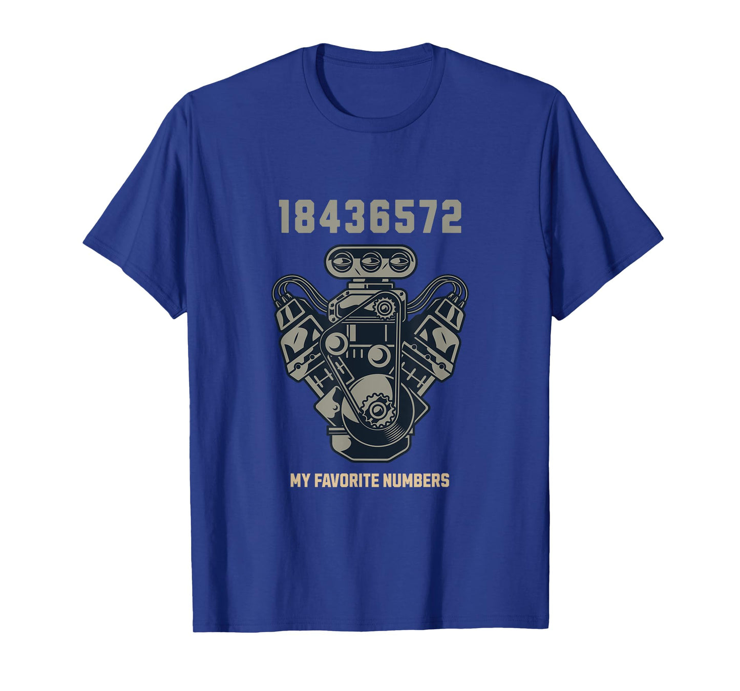 Racing V8 Engine Firing Order Classic Car Guy Automotive Fan T-Shirt
