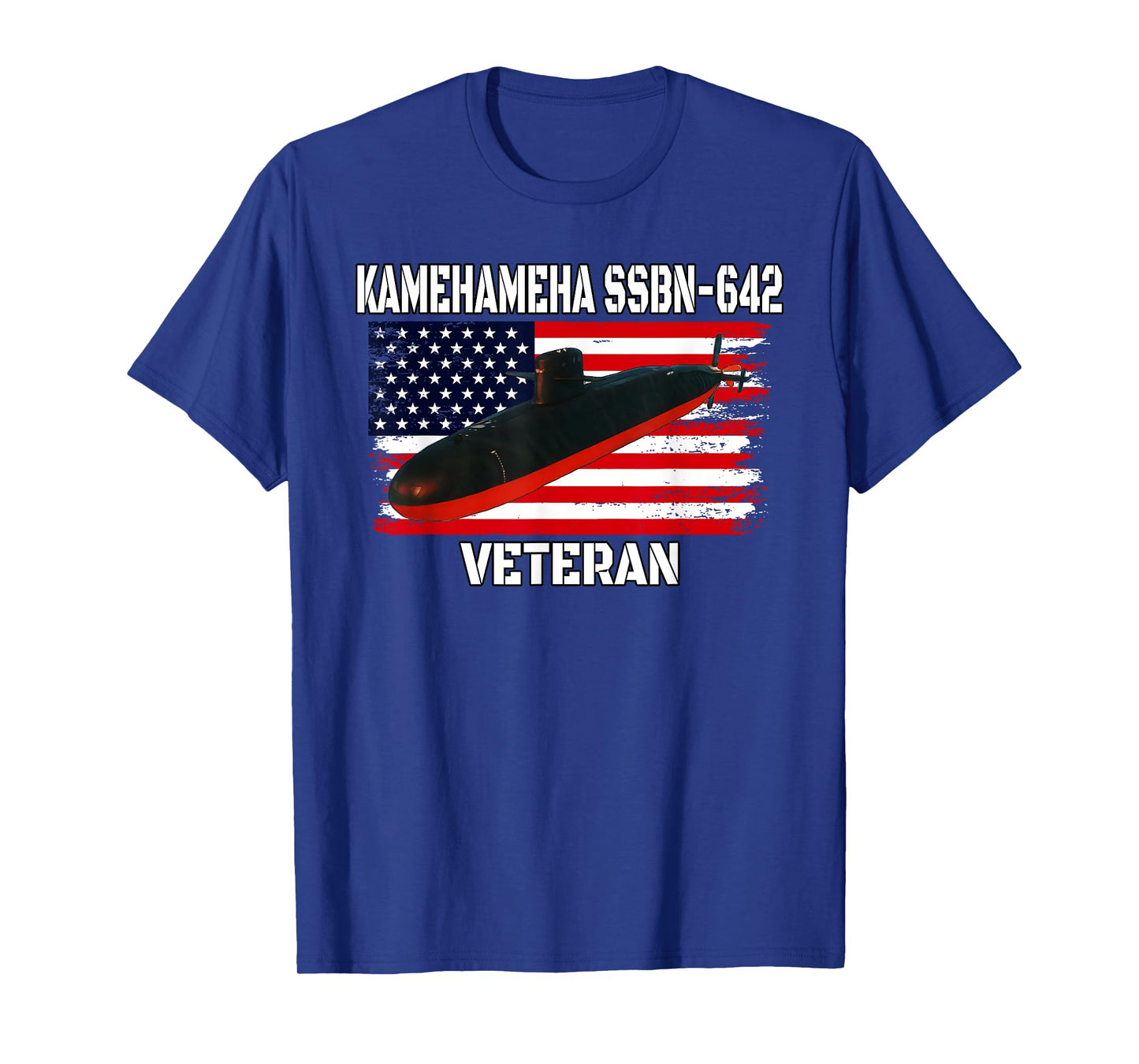 Submarine USS Kamehameha SSBN-642 Veteran Grandfather Dad T-Shirt