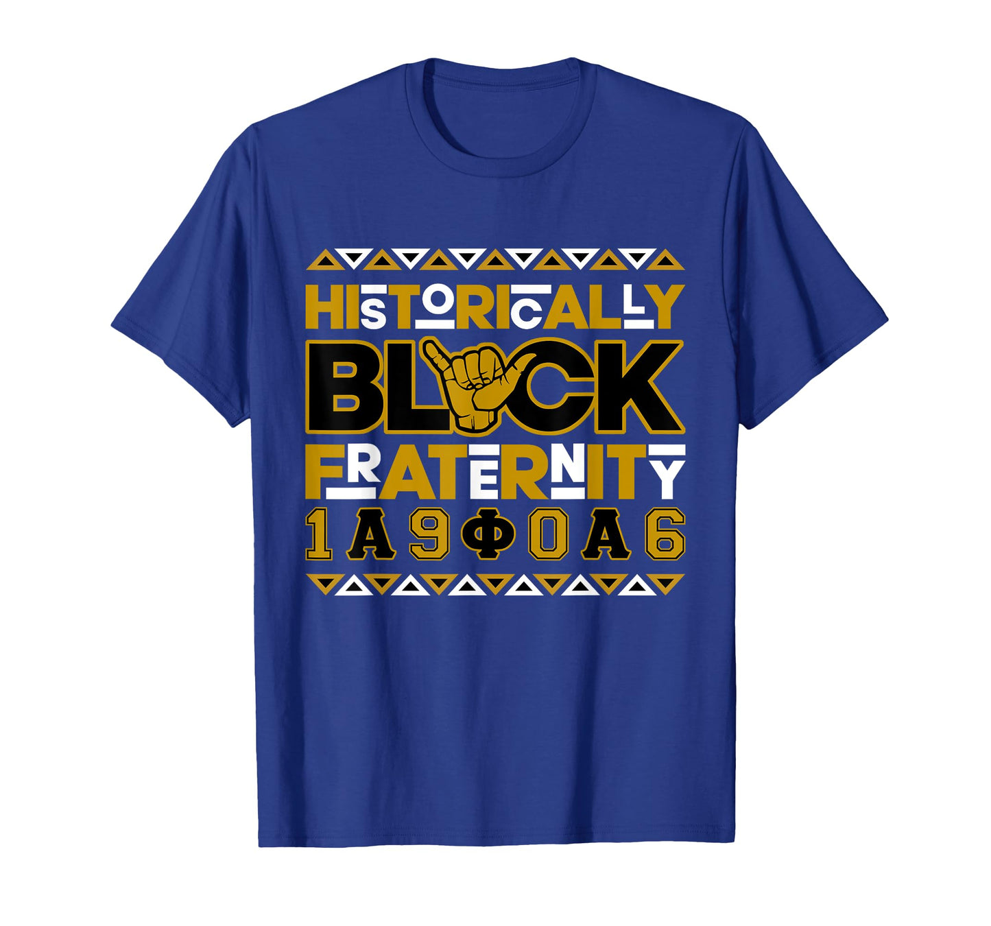 Alpha African Historically Black Fraternity 1906 Hand Sign T-Shirt