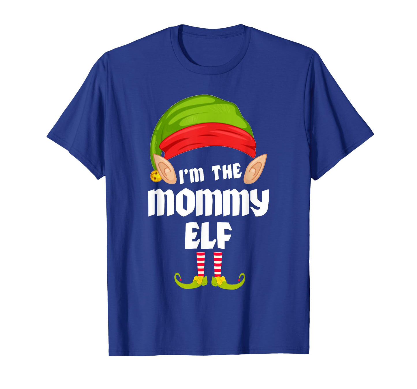 Funny Mommy Elf Matching Family Group PJ Christmas T-Shirt