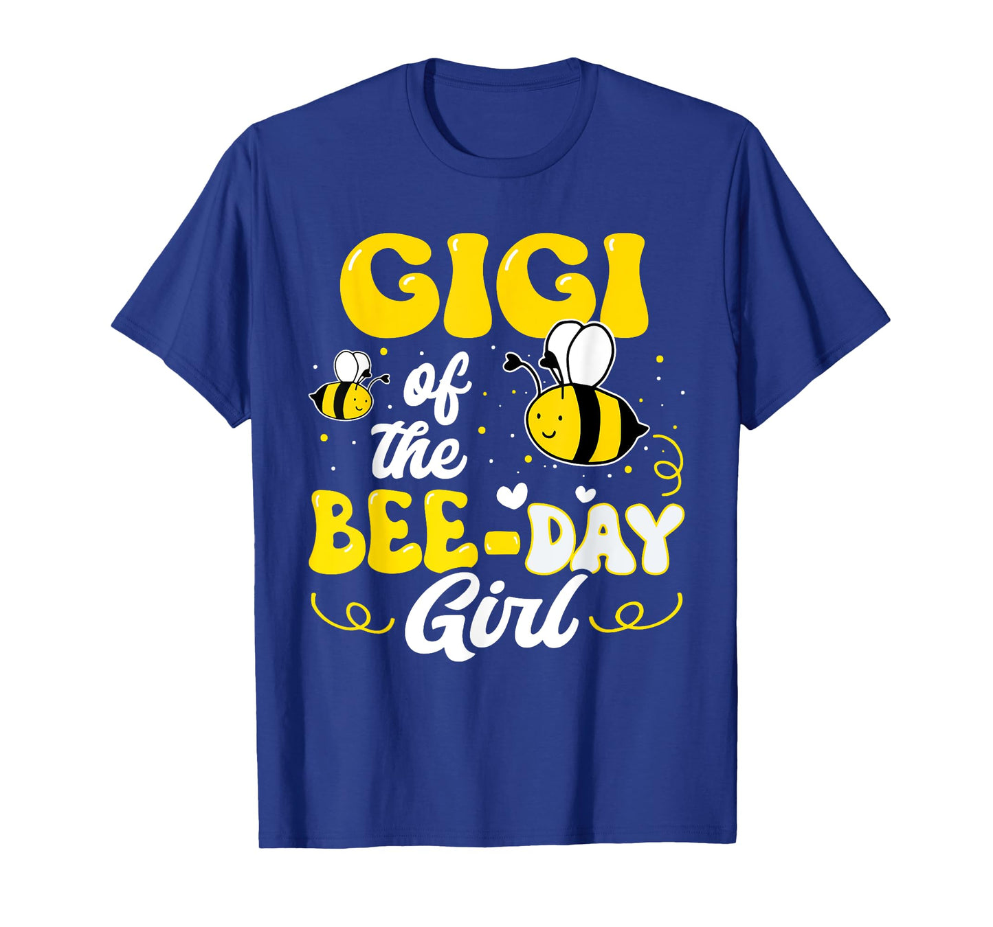 Gigi of The Bee Day Girl Bee Birthday Party Theme Groovy T-Shirt