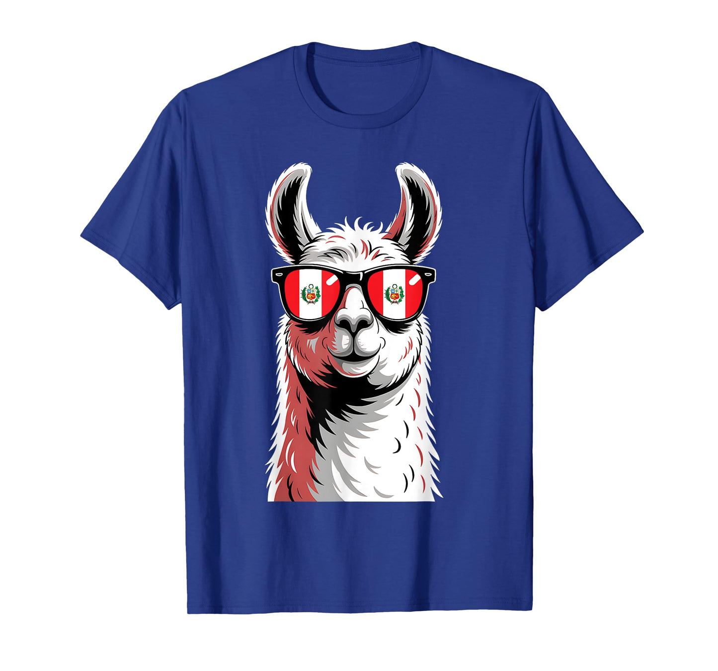 Peru Alpaca Portrait Sunglasses Peruvian Flag Peruvian Pride T-Shirt