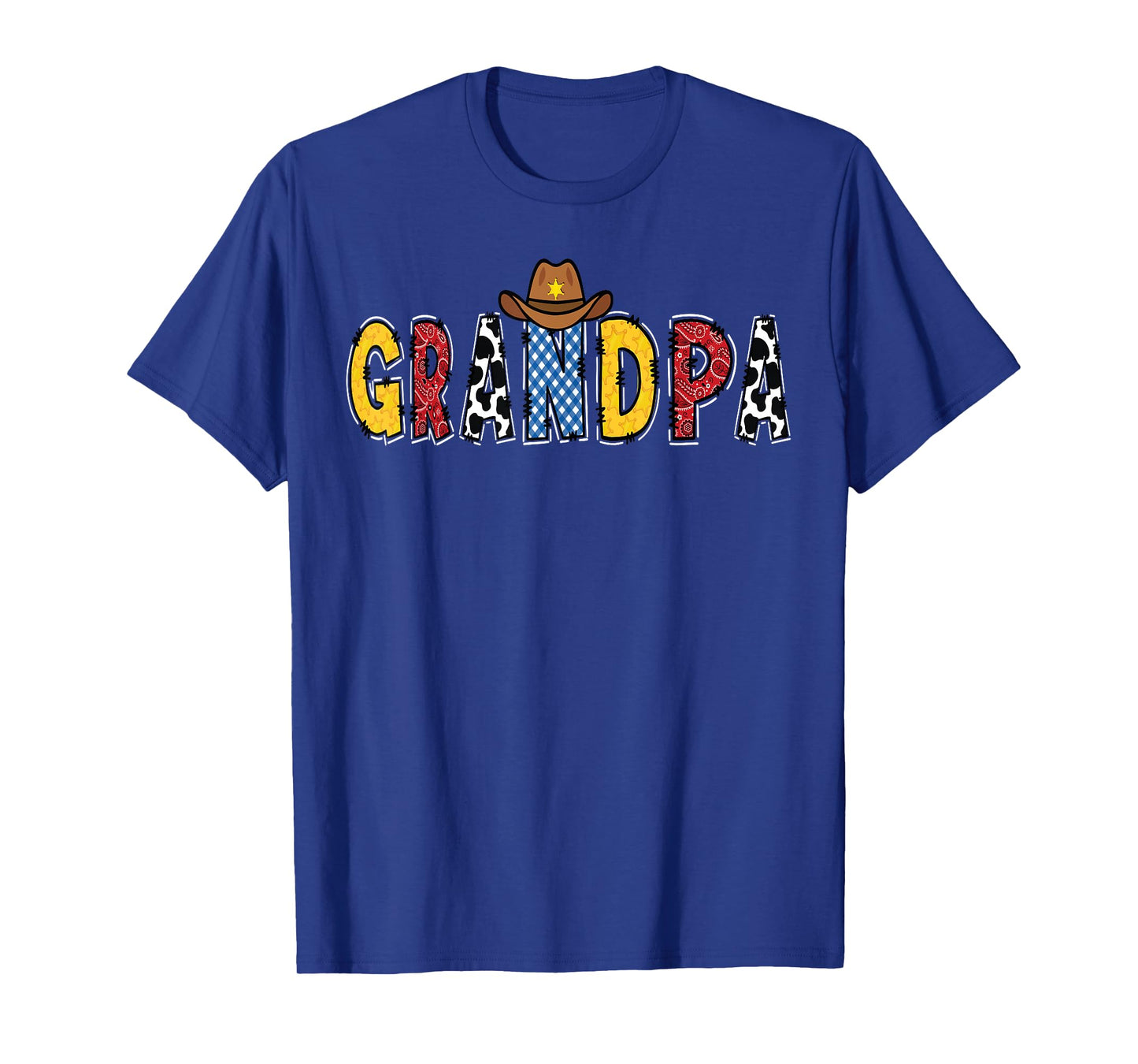 Cowboy Grandpa Western Rodeo Theme Kids Birthday Party T-Shirt