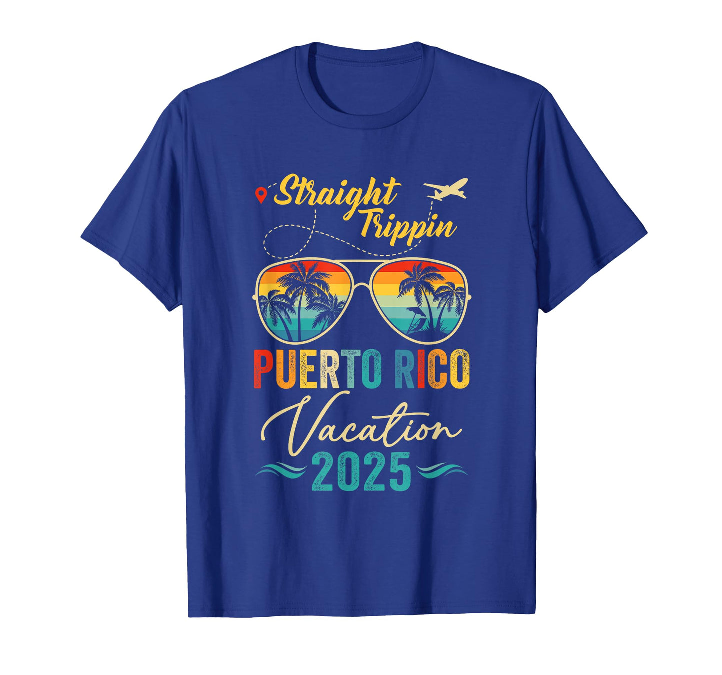 Straight Trippin Puerto Rico 2025 Family Summer Vacation T-Shirt